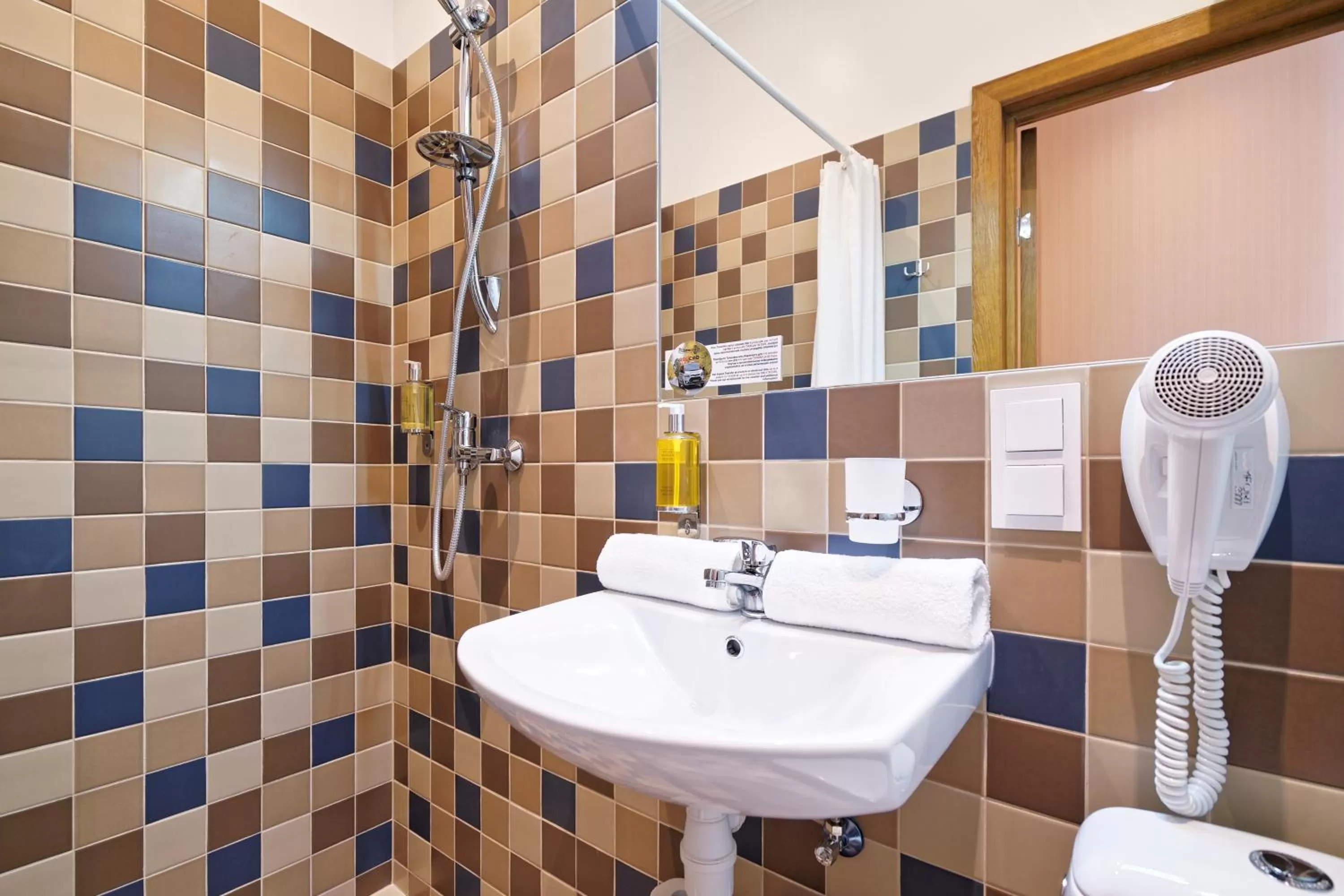 Shower in RIGAAPARTMENT SONADA Family Aparthotel - Private Parking