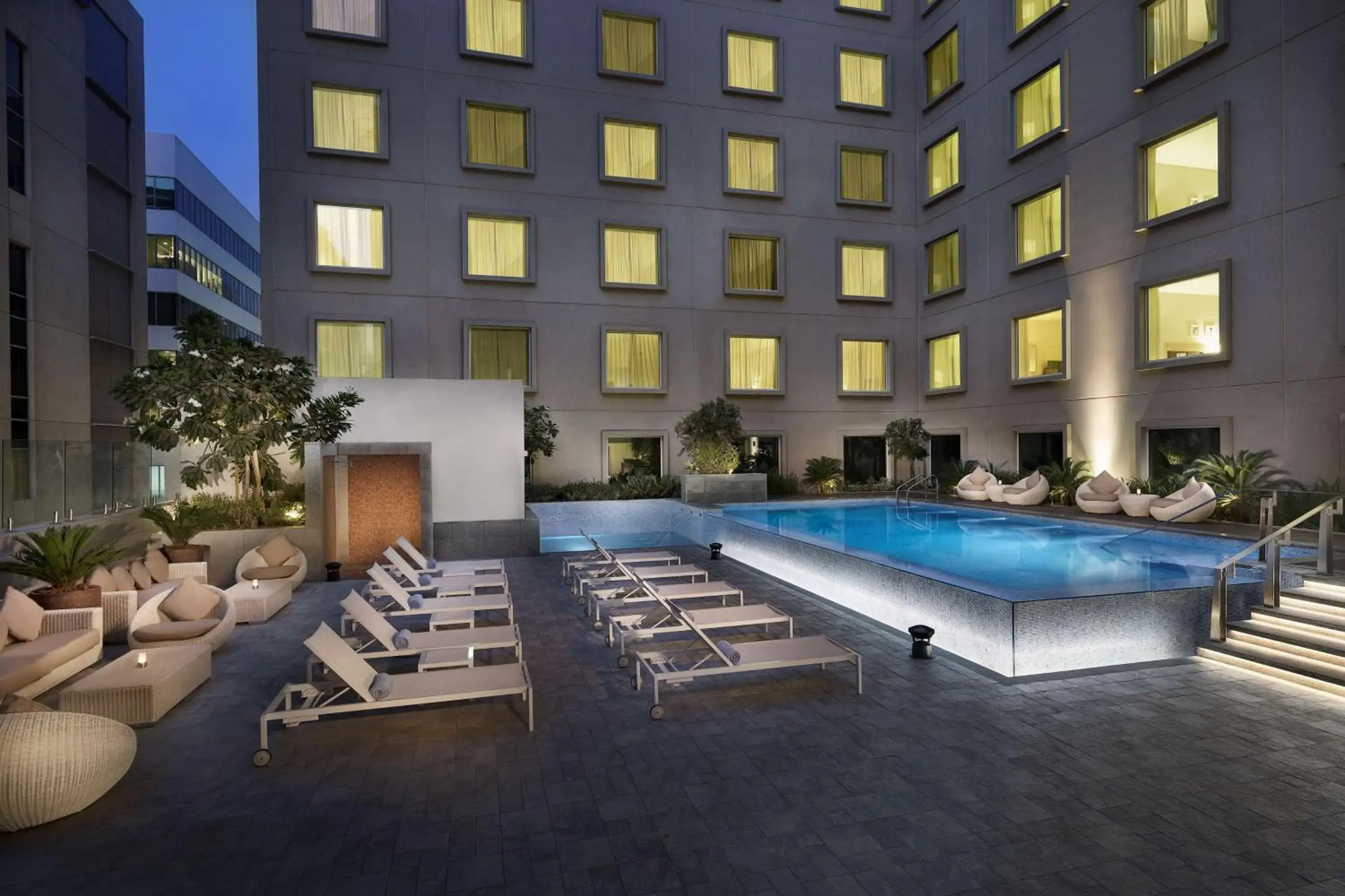 Swimming Pool in Hilton Garden Inn Dubai Mall Of The Emirates