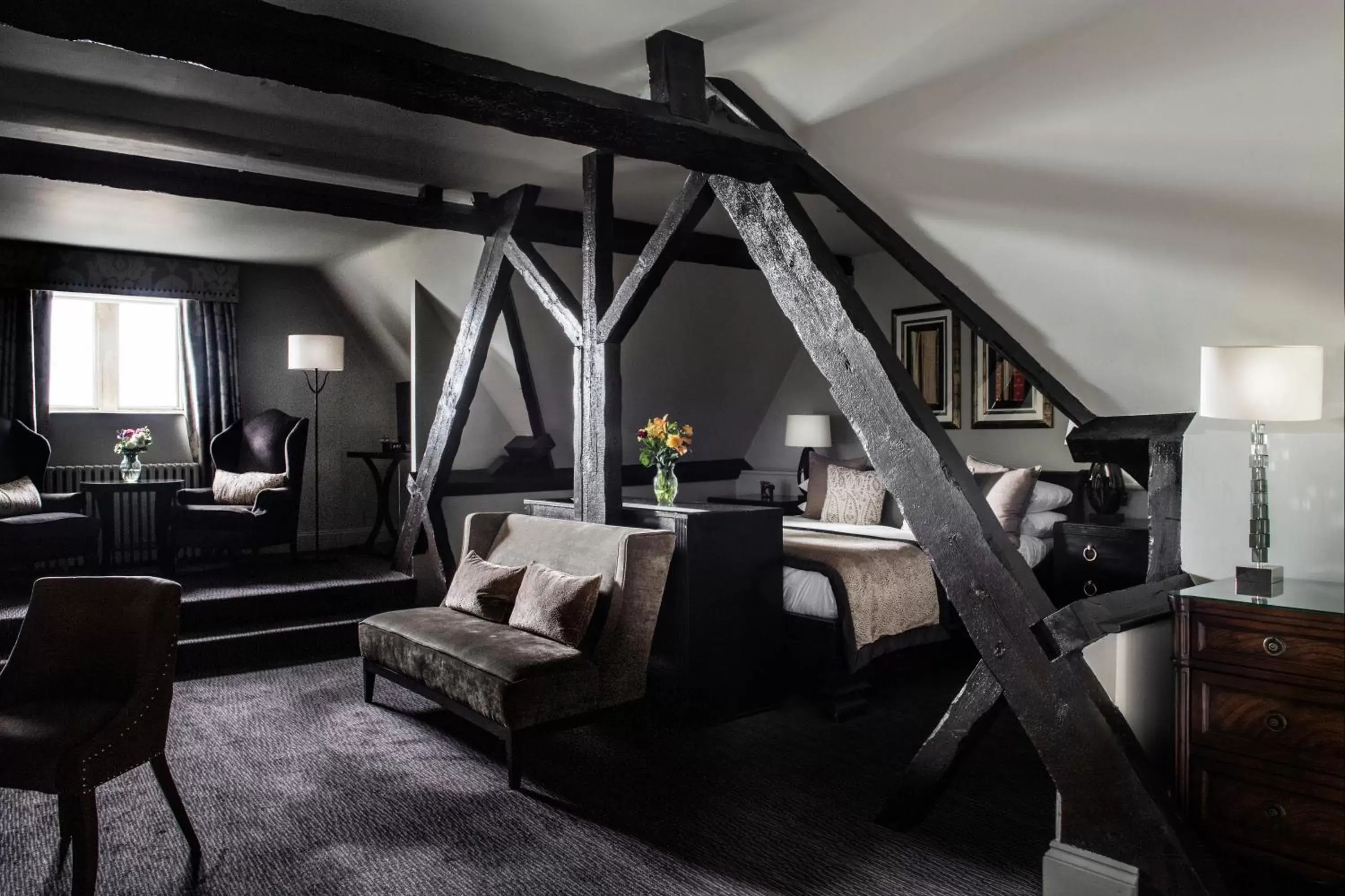 Bedroom, Seating Area in Nutfield Priory Hotel & Spa