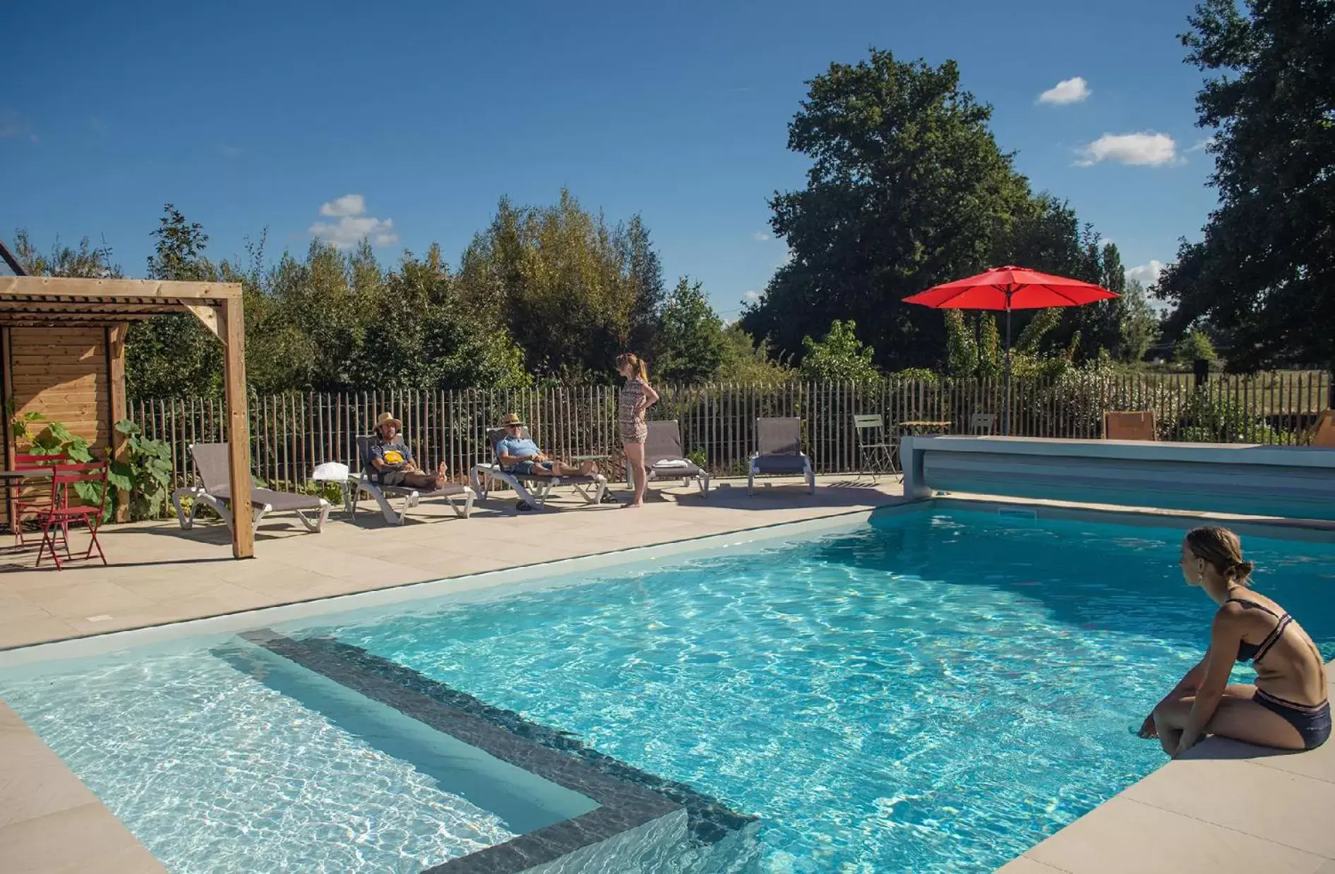 Patio, Swimming Pool in Le jardin des 4 saisons