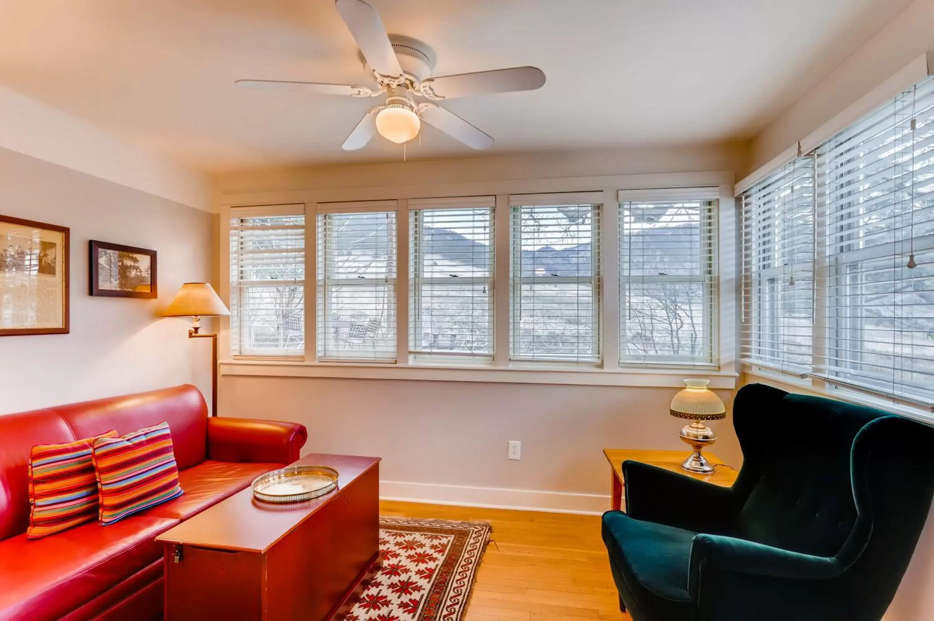 View (from property/room), Seating Area in Colorado Chautauqua Cottages