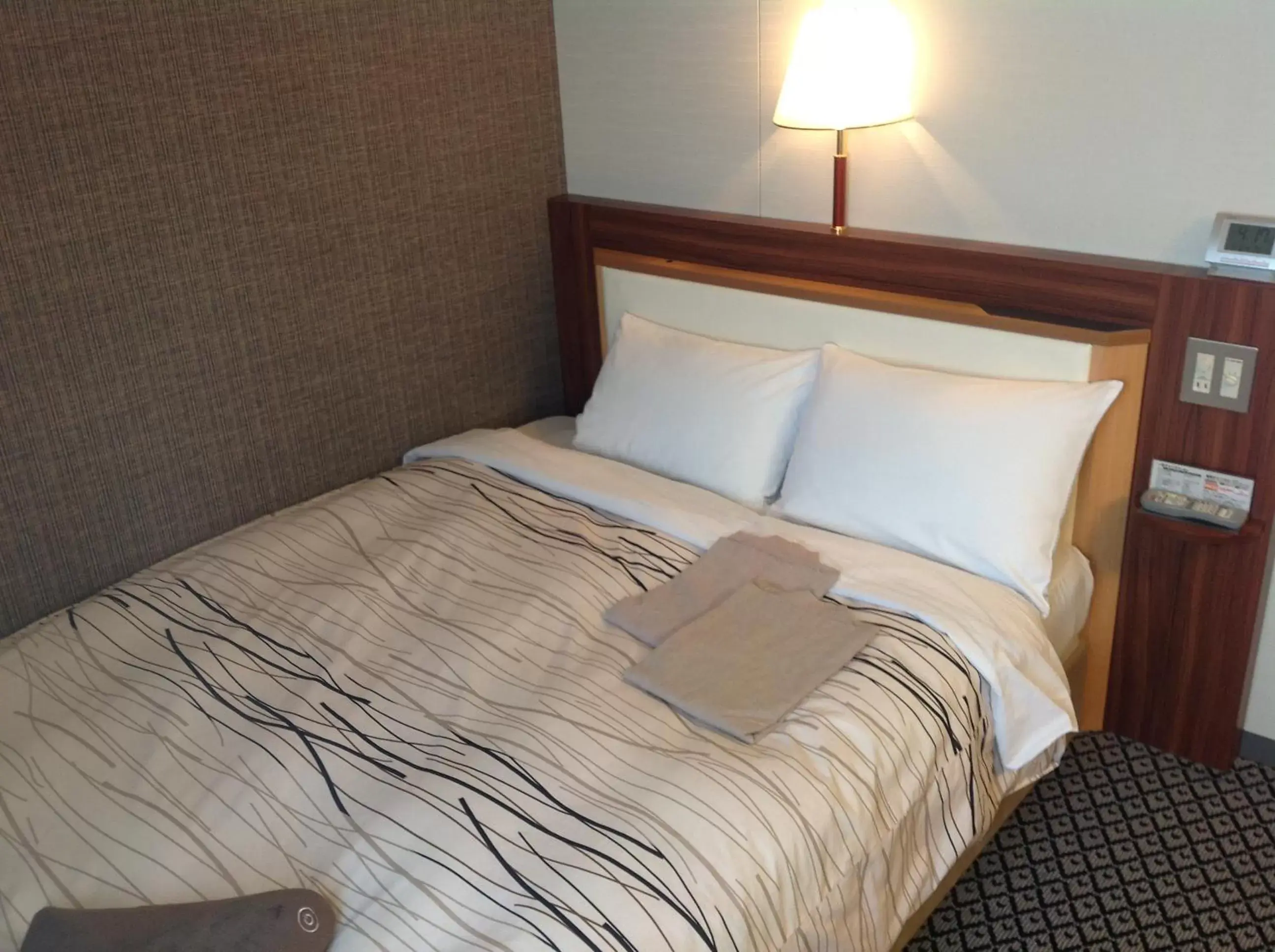 Bed in Kanazawa Manten Hotel Ekimae