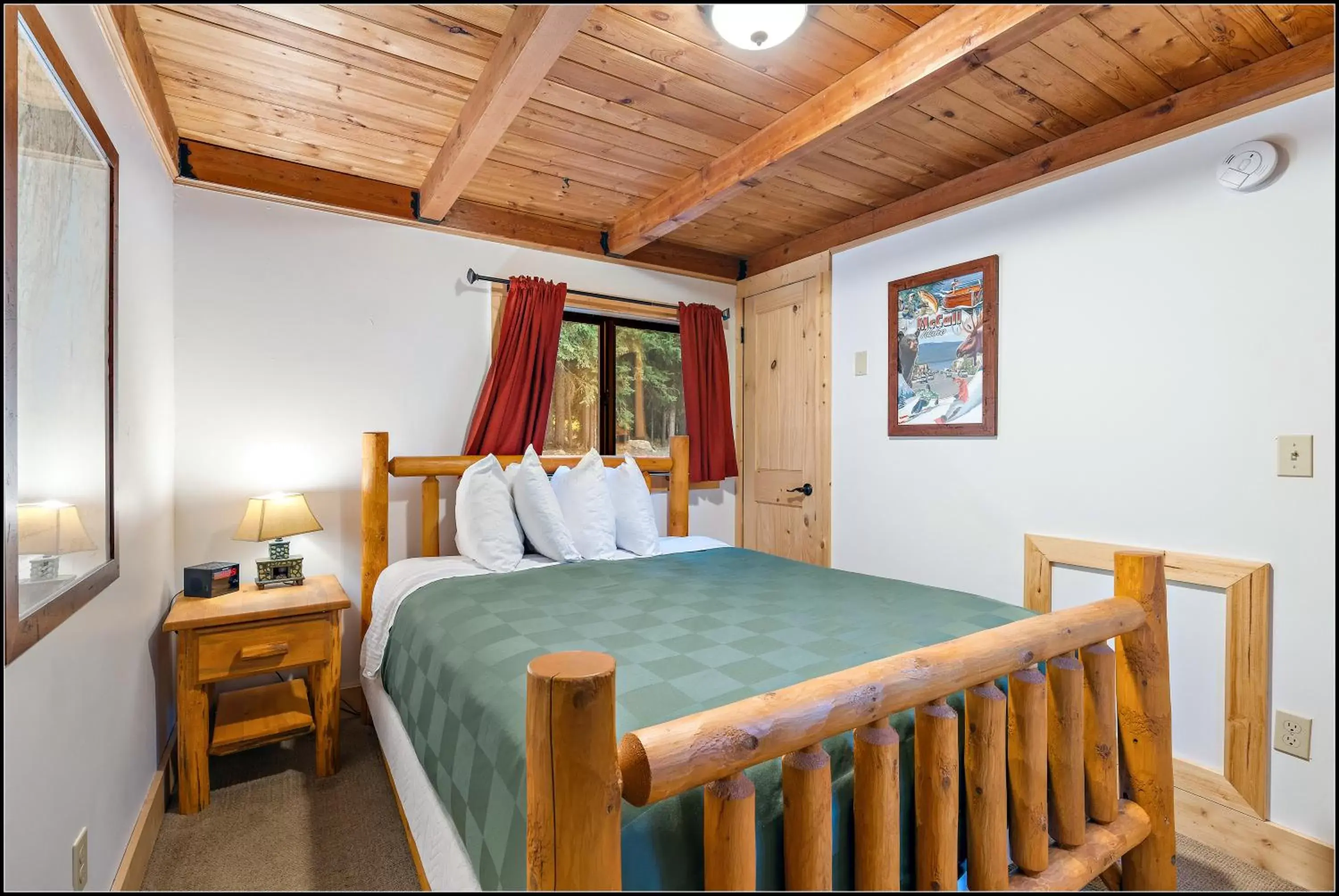 Bed in Brundage Bungalows