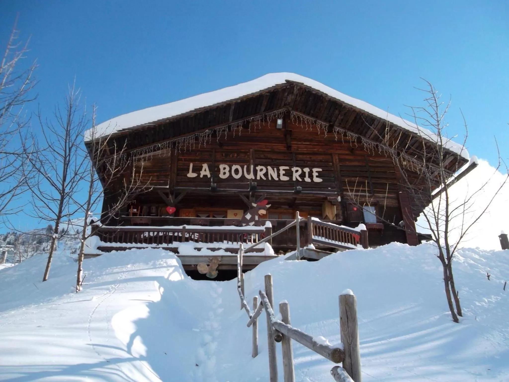 Facade/entrance, Winter in La Bournerie
