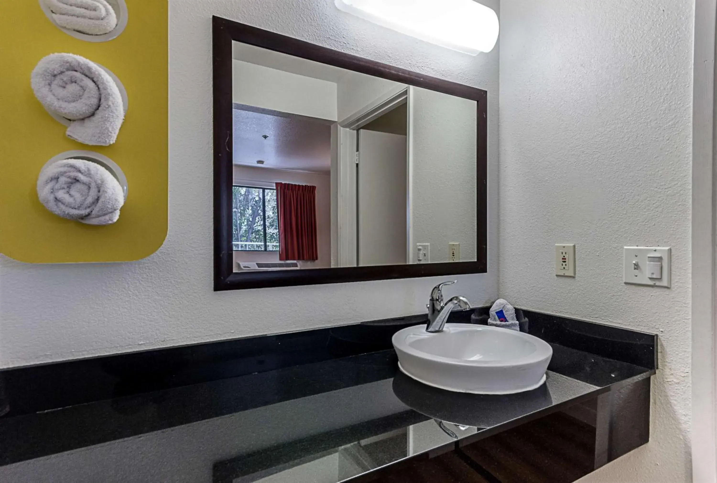 Bathroom in Motel 6-Fresno, CA