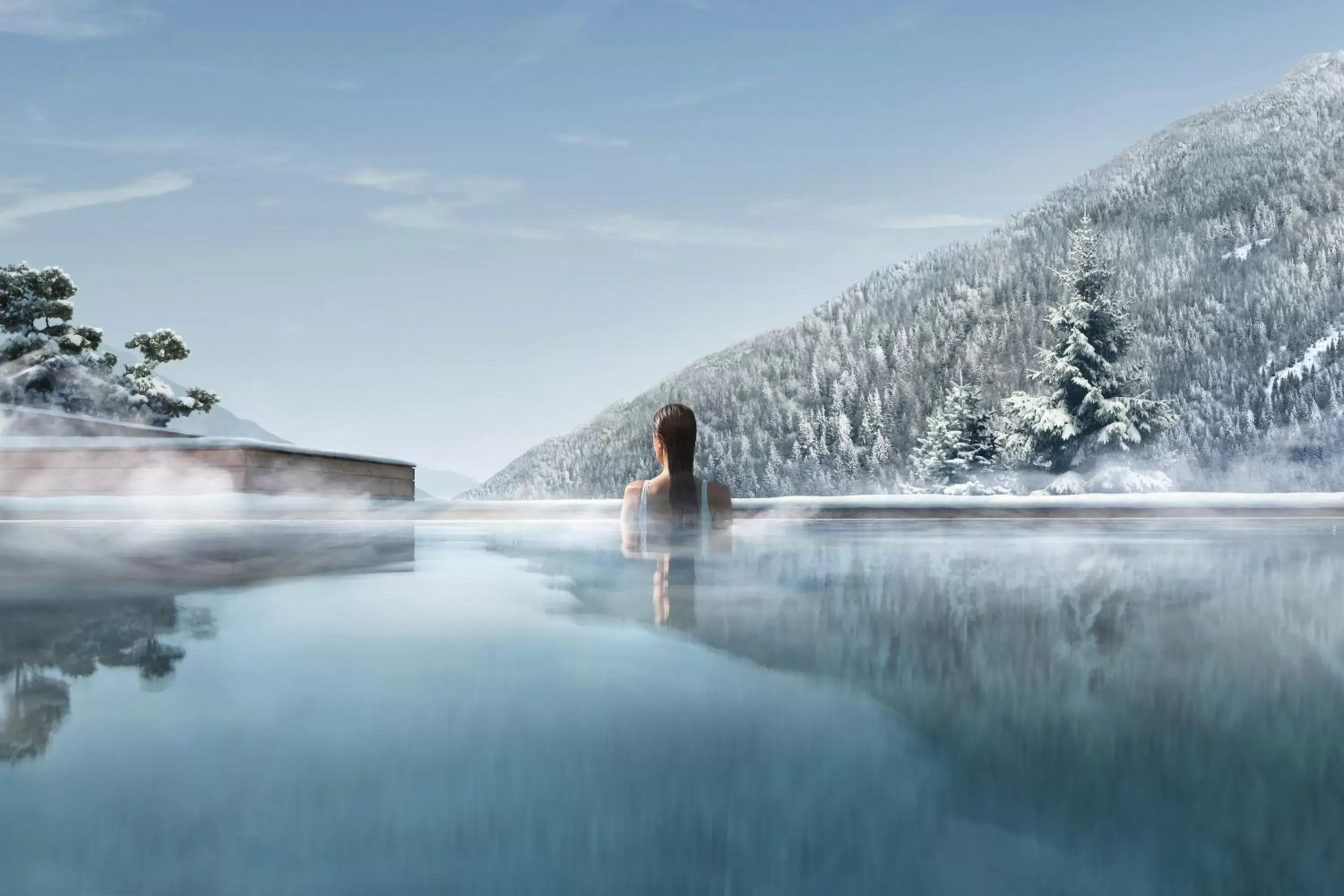 Mountain view, Swimming Pool in Lefay Resort & SPA Dolomiti