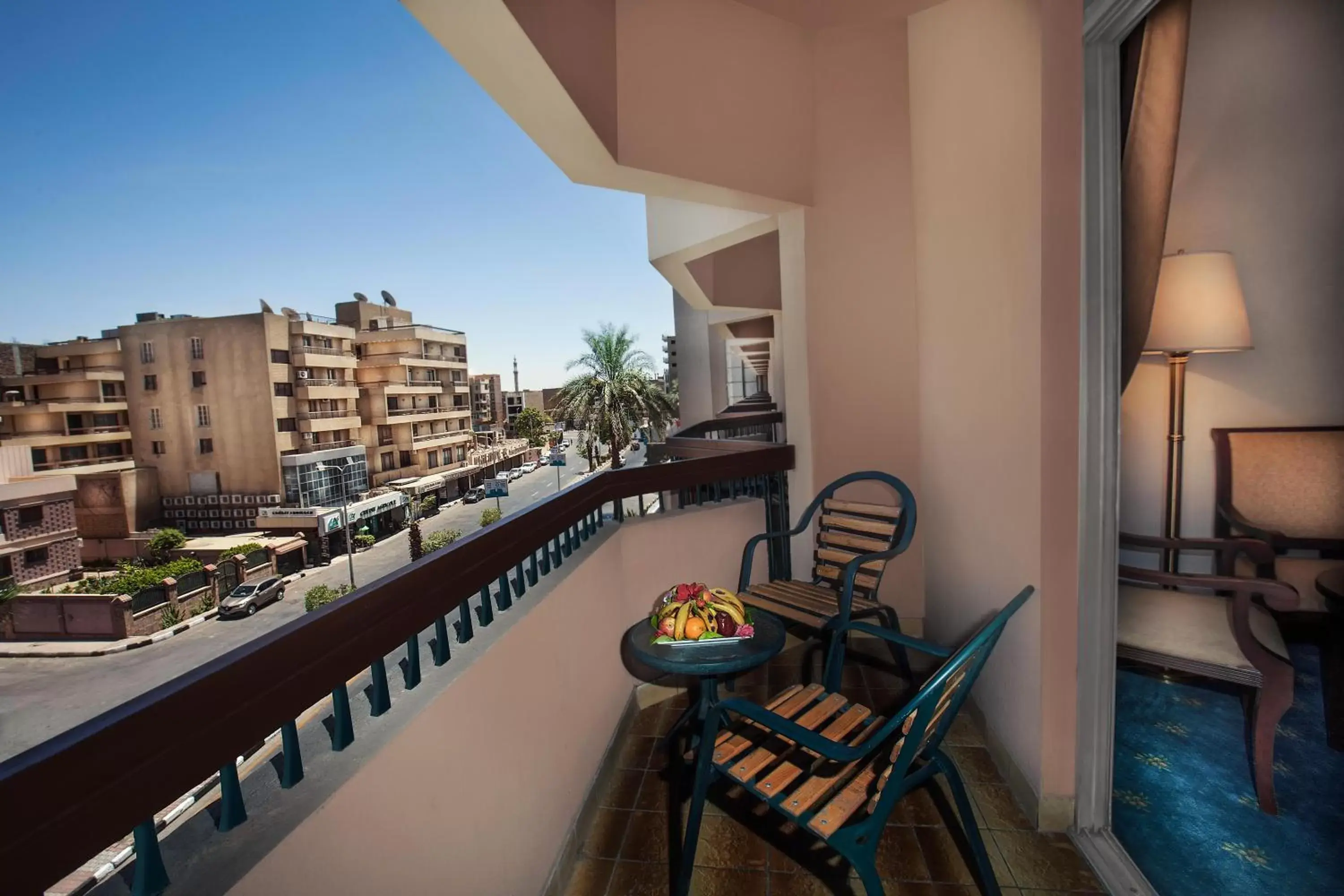 View (from property/room), Balcony/Terrace in Pyramisa Hotel Luxor