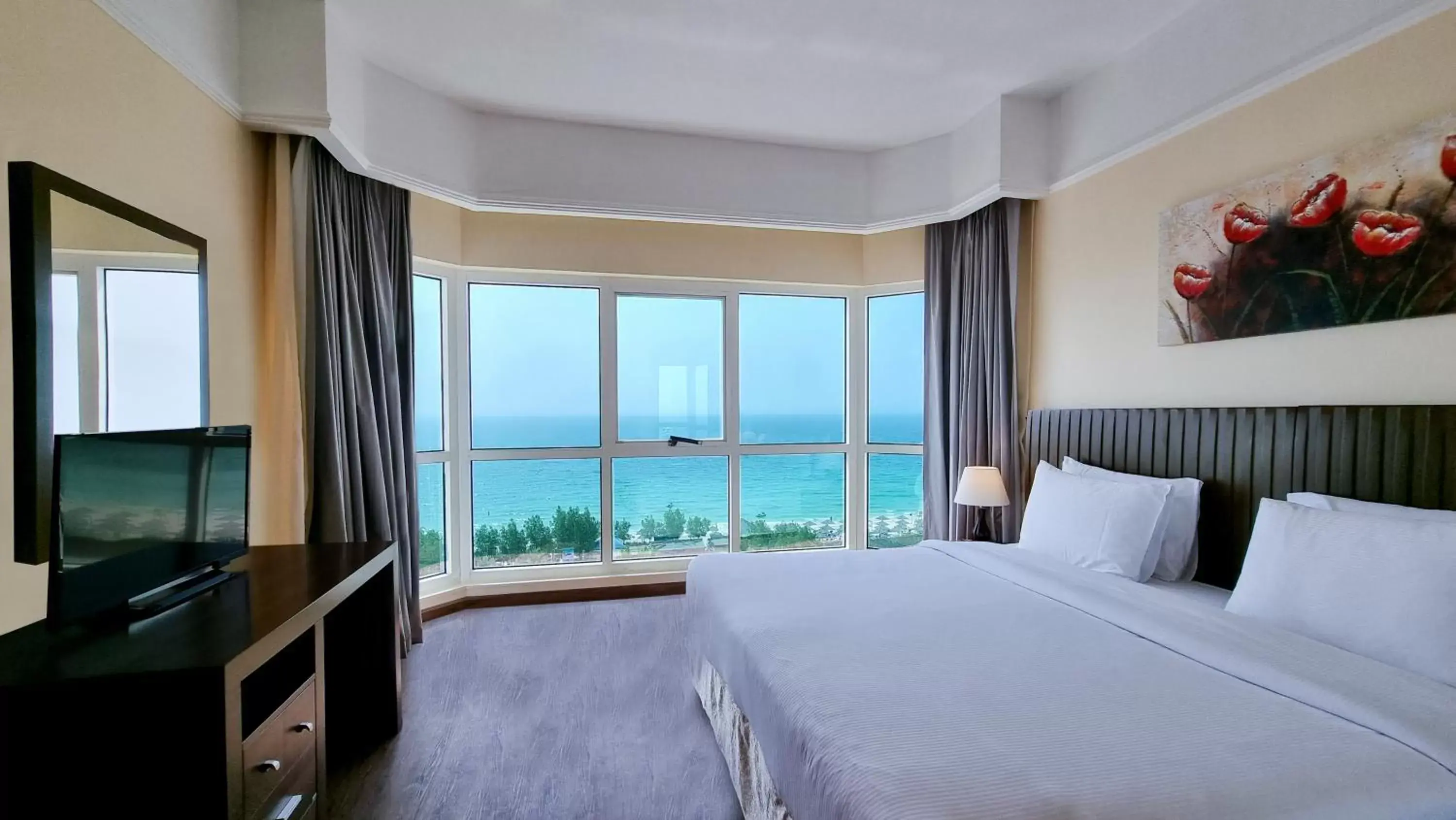 Bedroom, Sea View in Ramada by Wyndham Beach Hotel Ajman