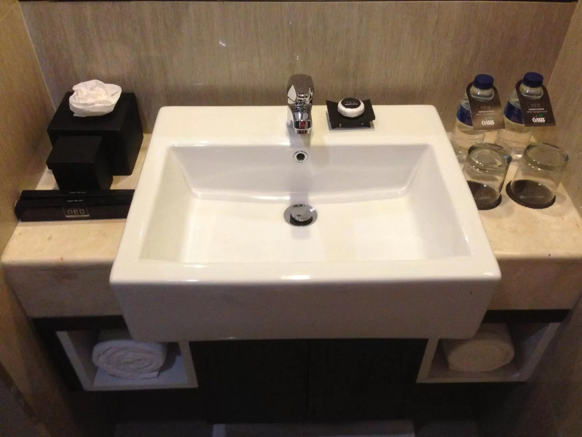 Bathroom in Neo Hotel Mangga Dua by ASTON