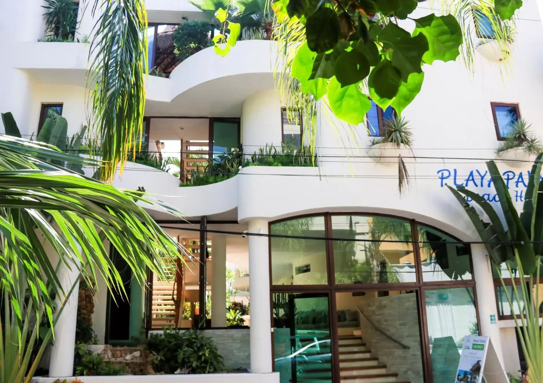 Facade/entrance in Playa Palms Beach Hotel