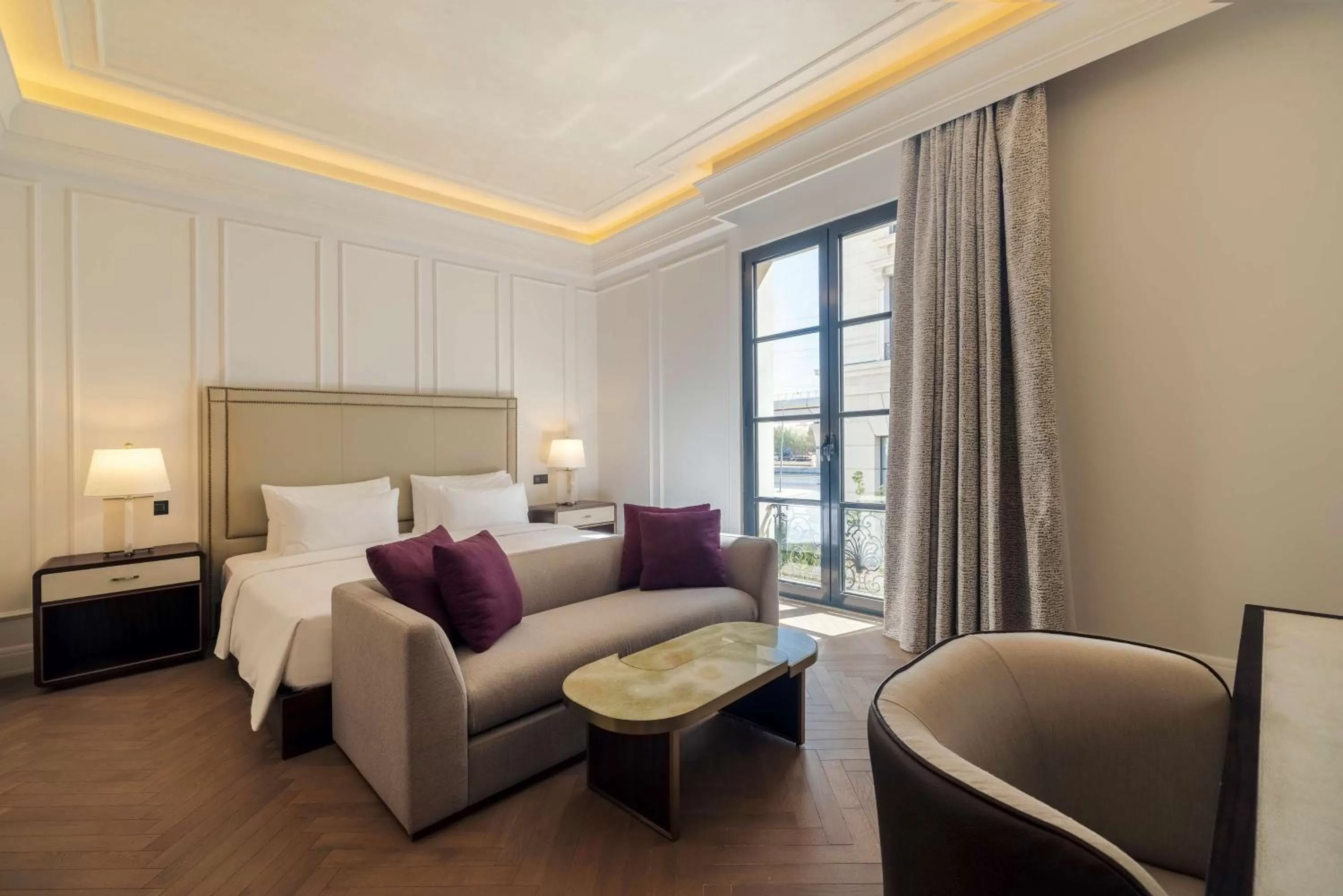 Photo of the whole room, Bed in Mansard Riyadh, a Radisson Collection Hotel