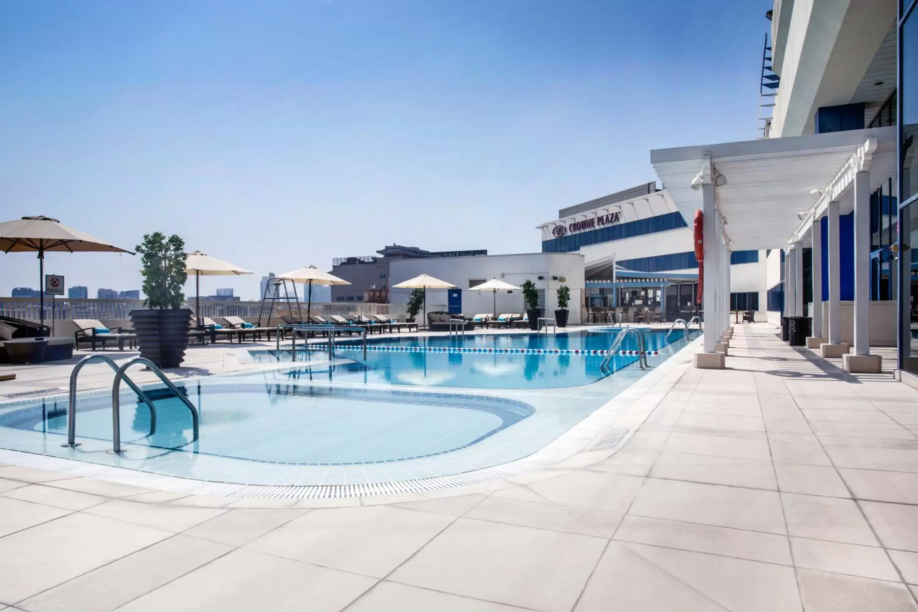 Pool view, Swimming Pool in Crowne Plaza Dubai Deira, an IHG Hotel