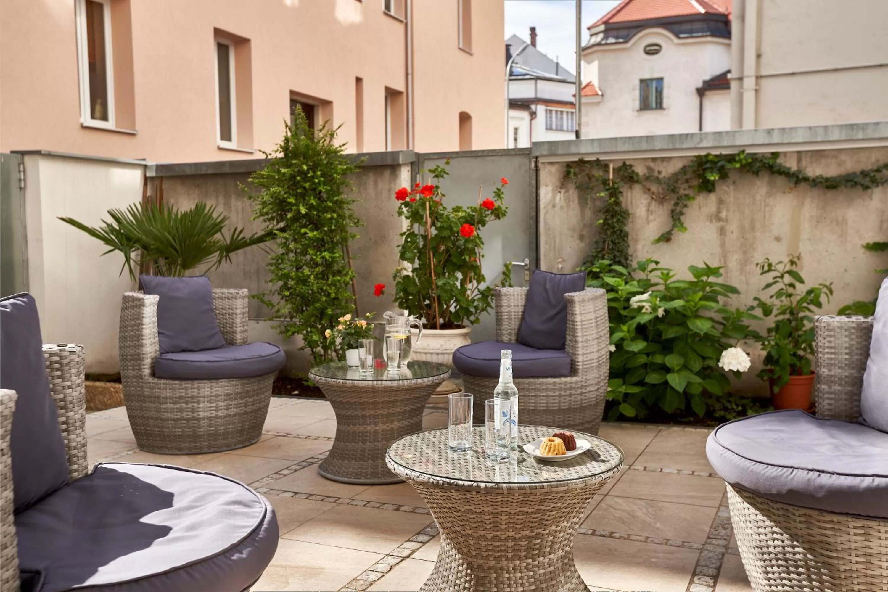 Patio in Hotel Kraft