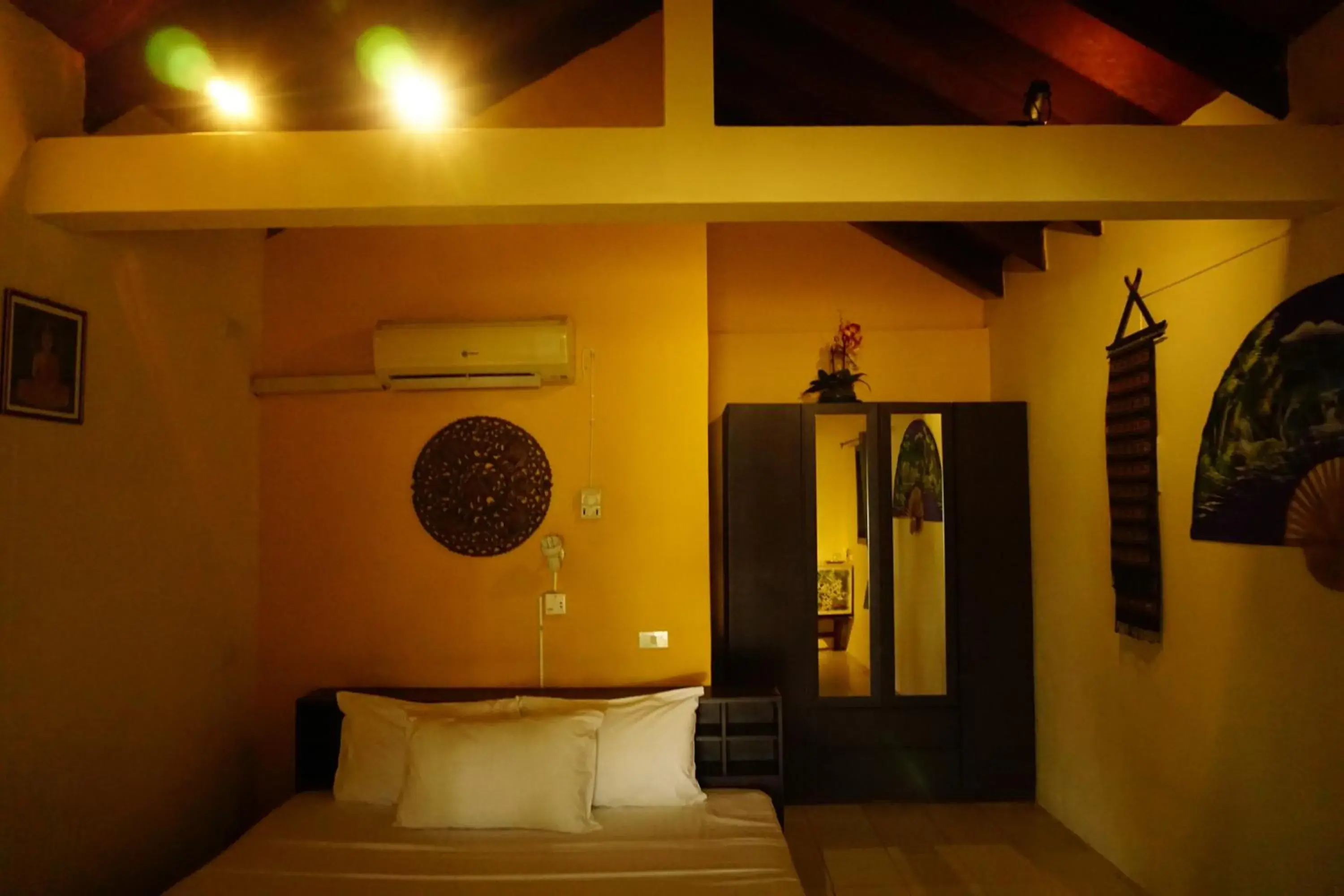 Bedroom, Bed in Moonhut Bungalows