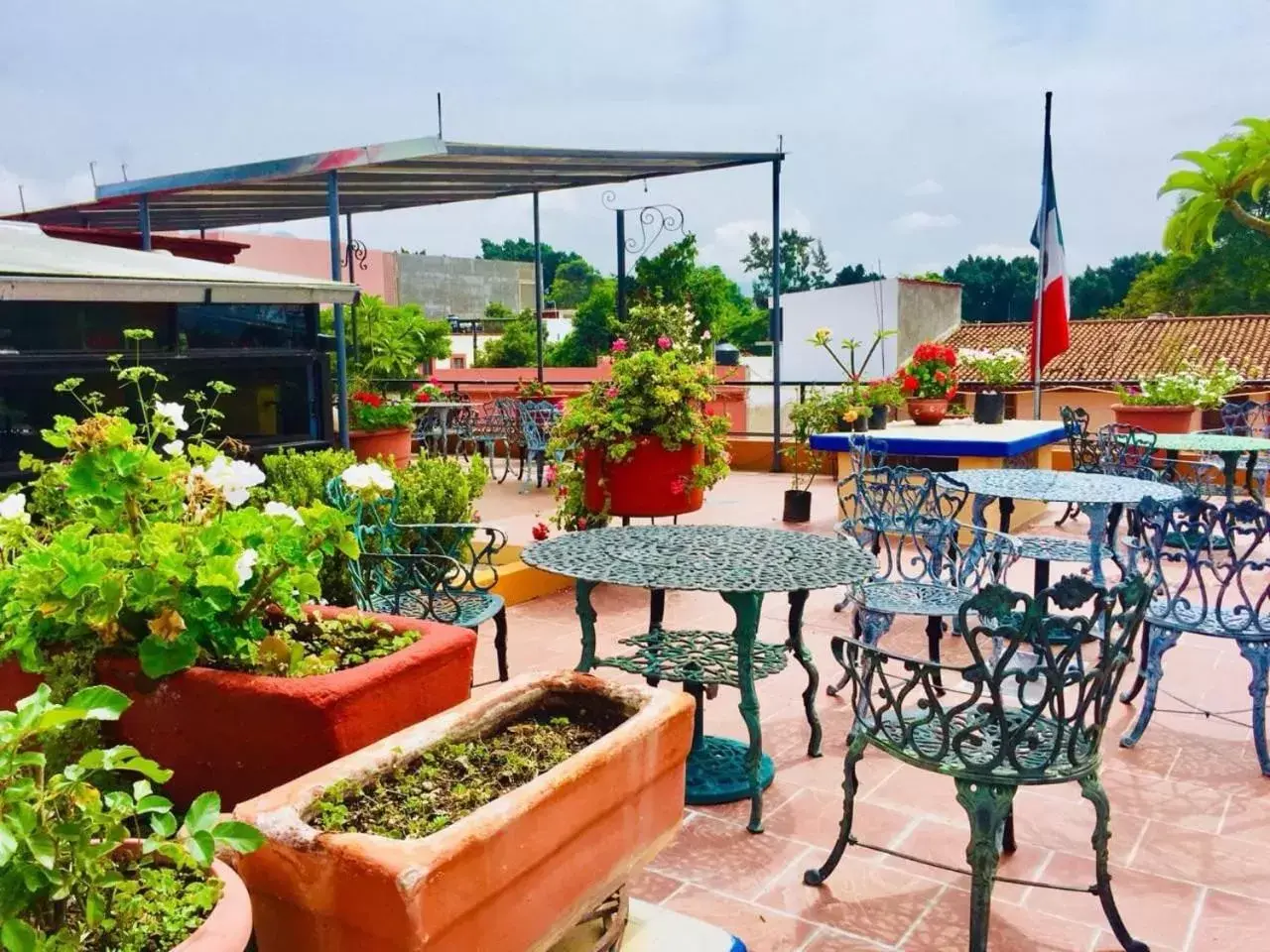 Balcony/Terrace in Hotel Cazomalli Oaxaca