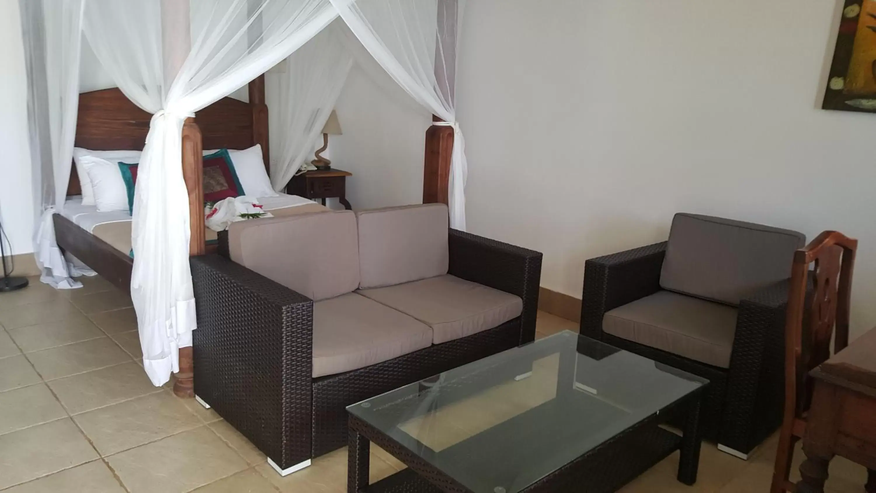 Living room in Langi Langi Beach Bungalows