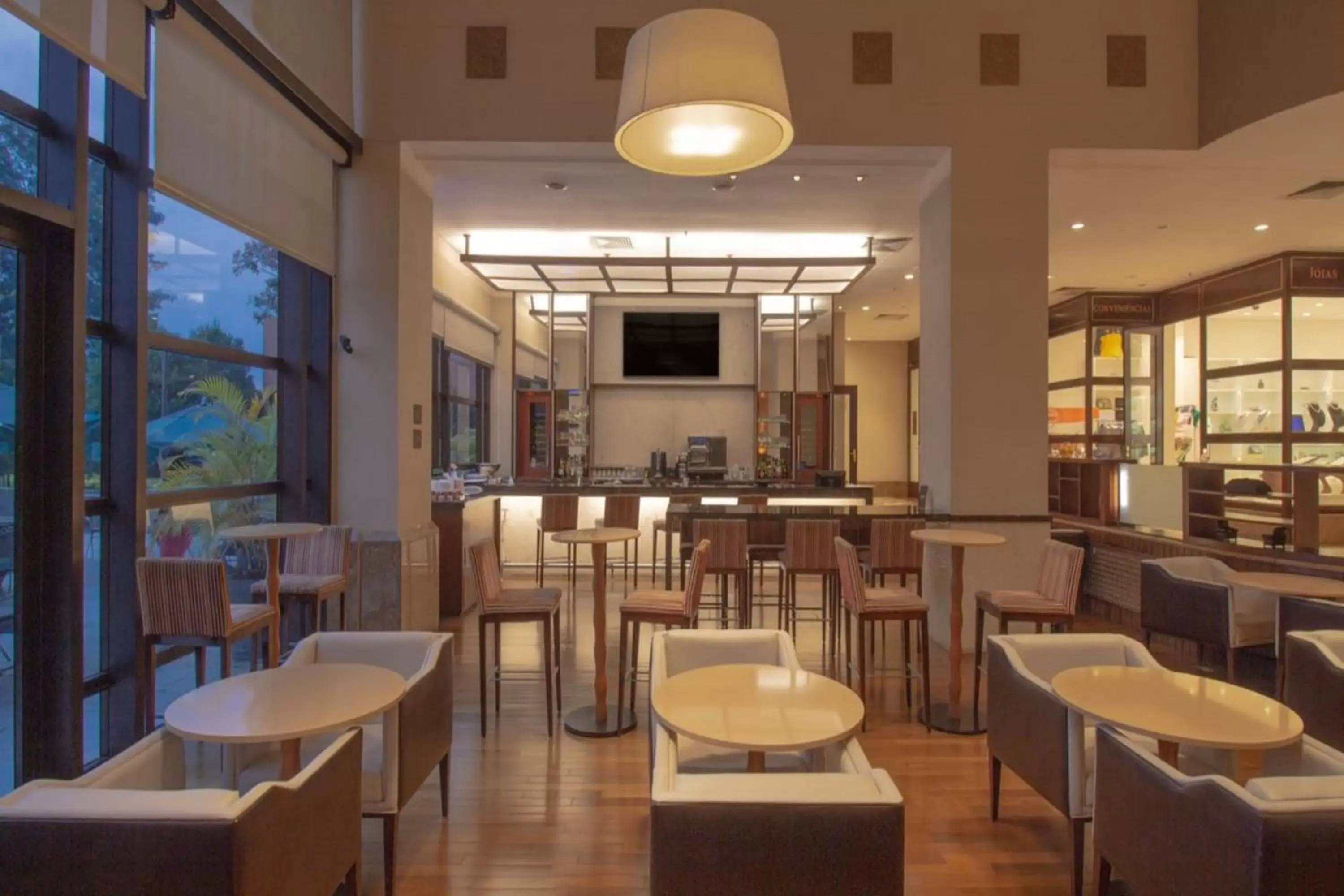 Lobby or reception, Lounge/Bar in Marriott São Paulo Airport Hotel