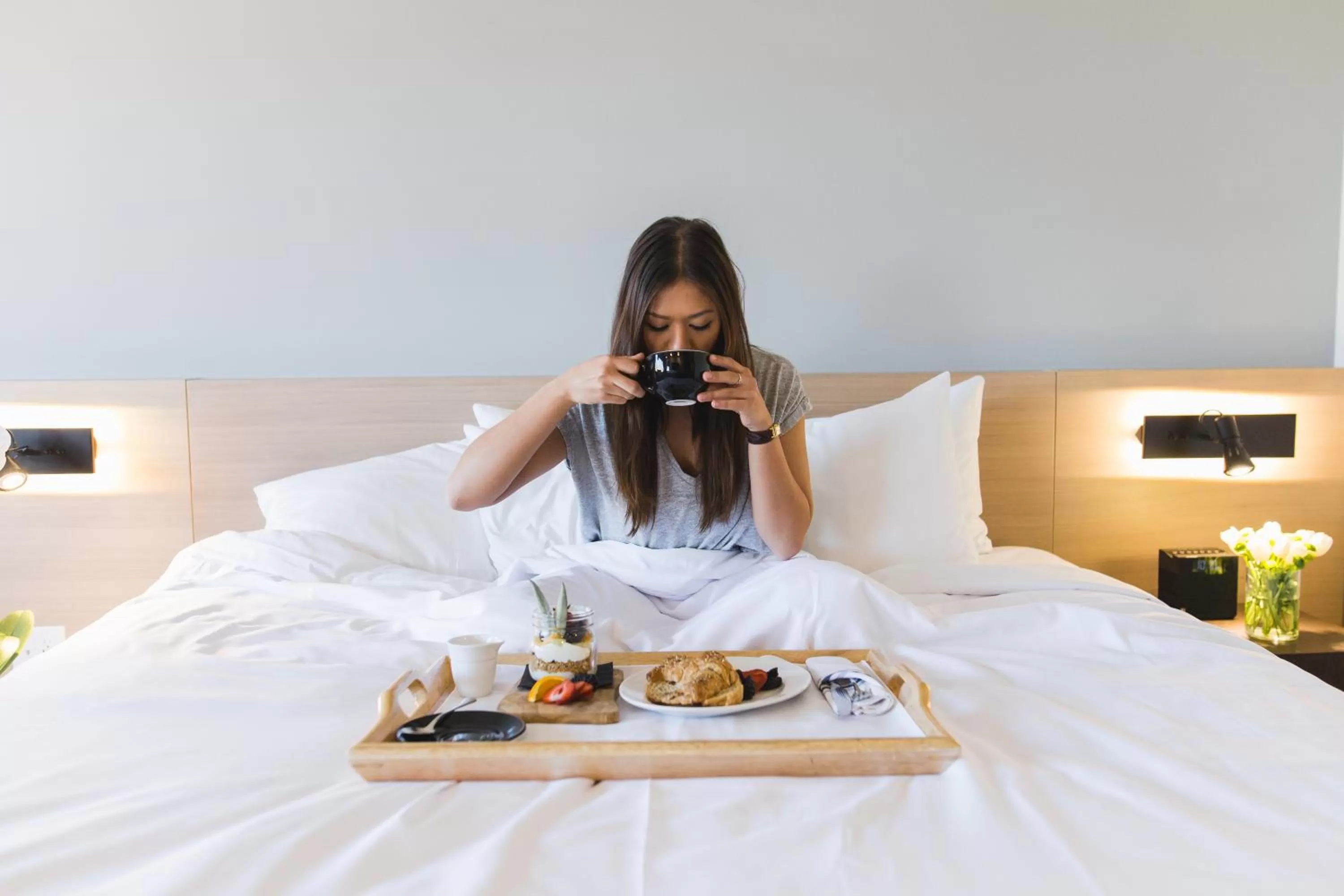 Bed in Inn at the Forks