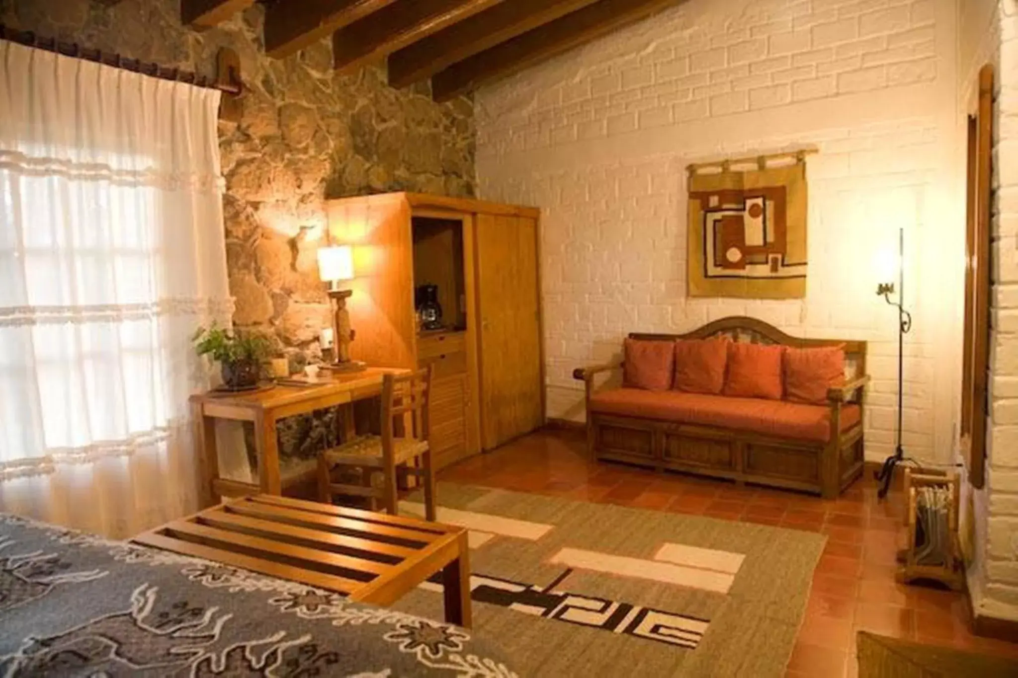 Decorative detail, Seating Area in Hotel Rancho San Cayetano