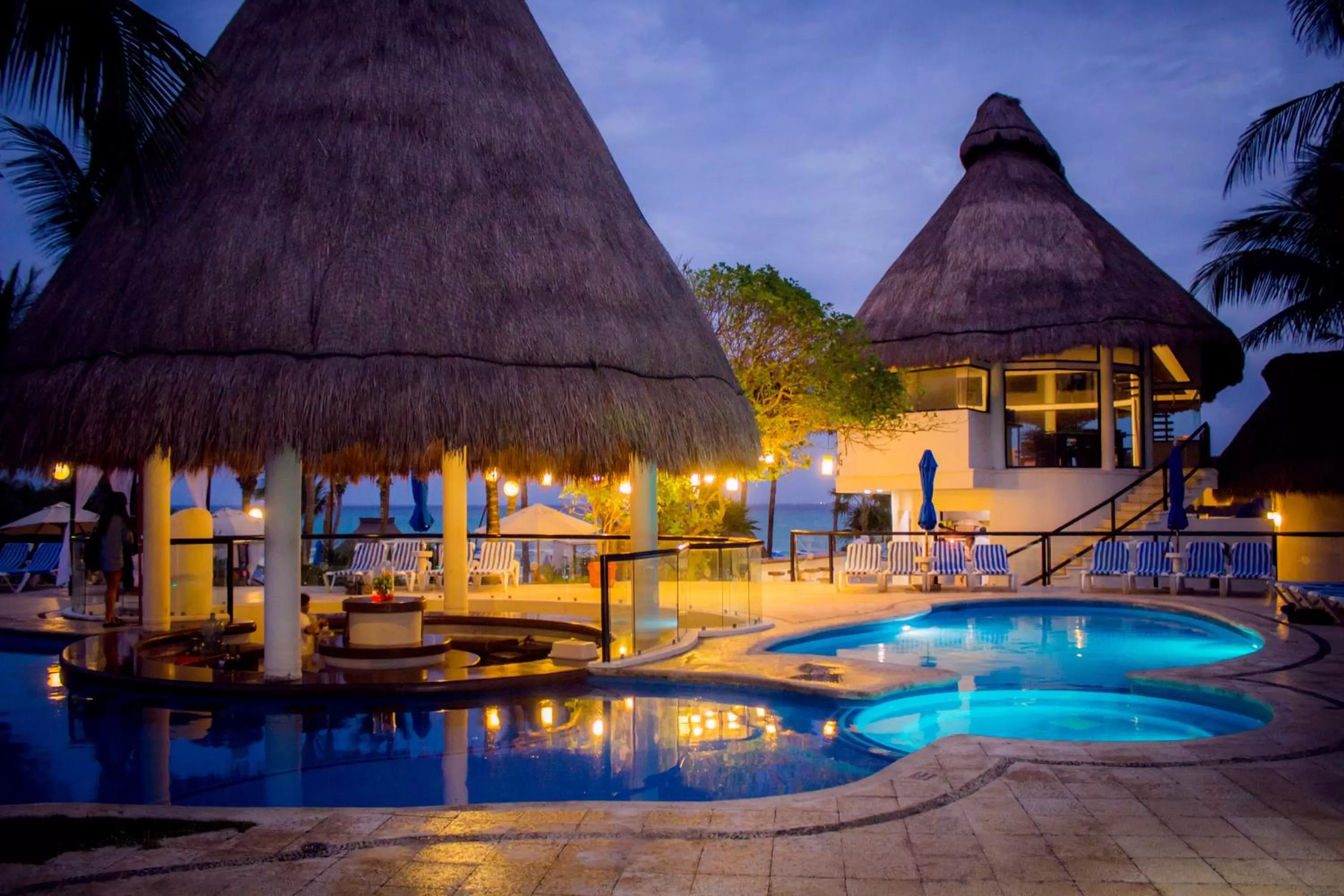 Pool view in The Reef Playacar Beach Resort & Spa-Optional All Inclusive