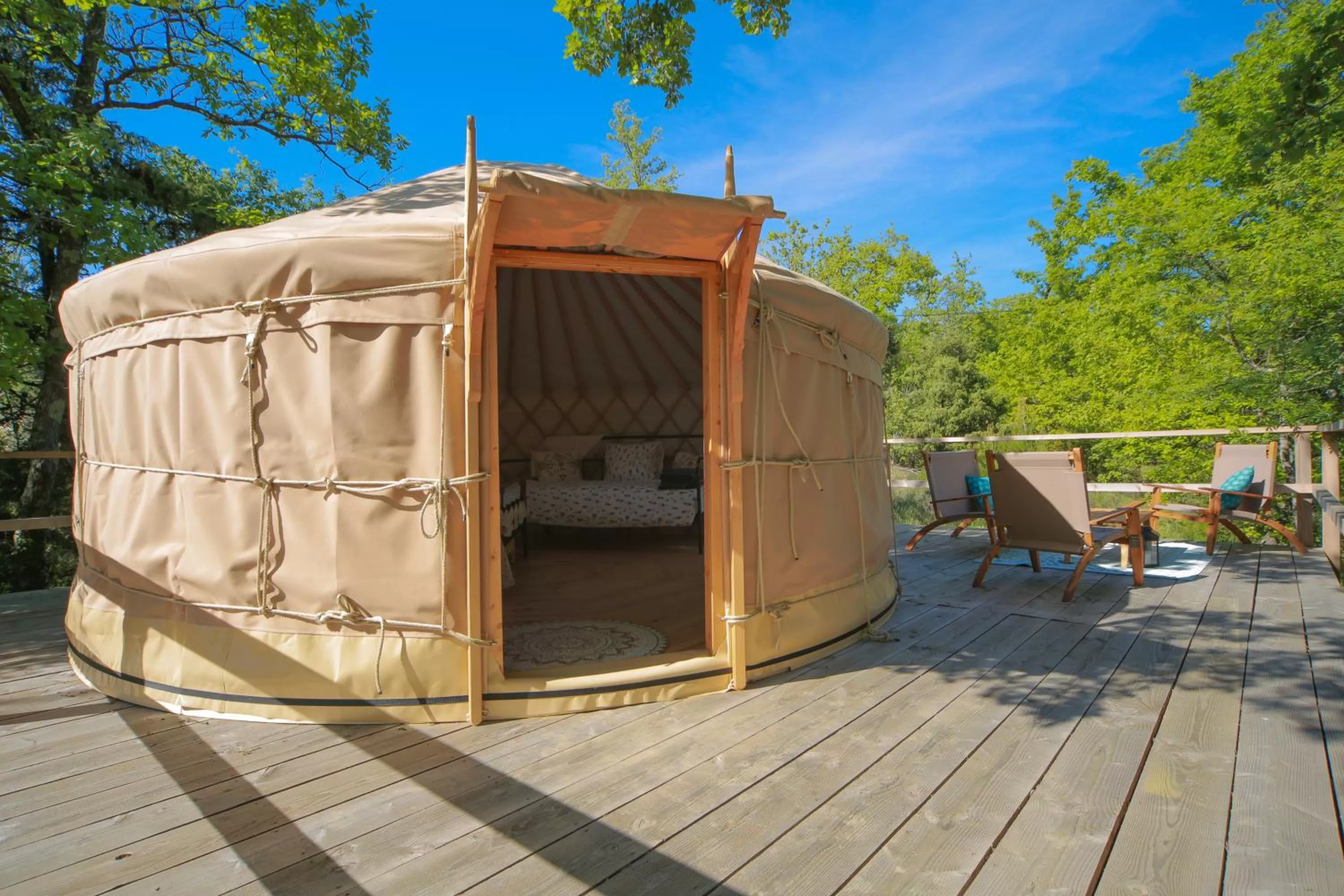 Bedroom in Les Yourtes de Provence