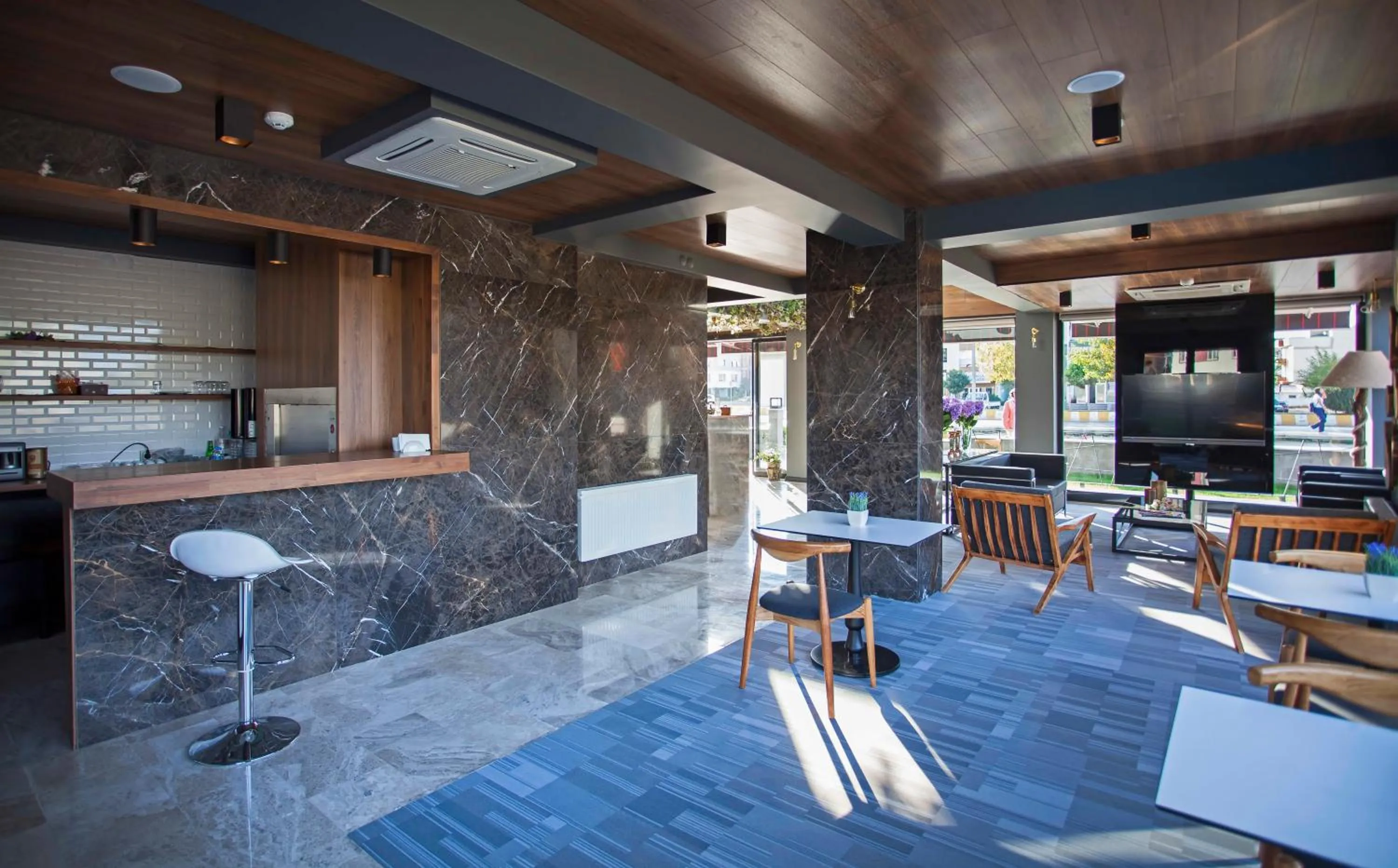 Lobby or reception in Hotel Cura