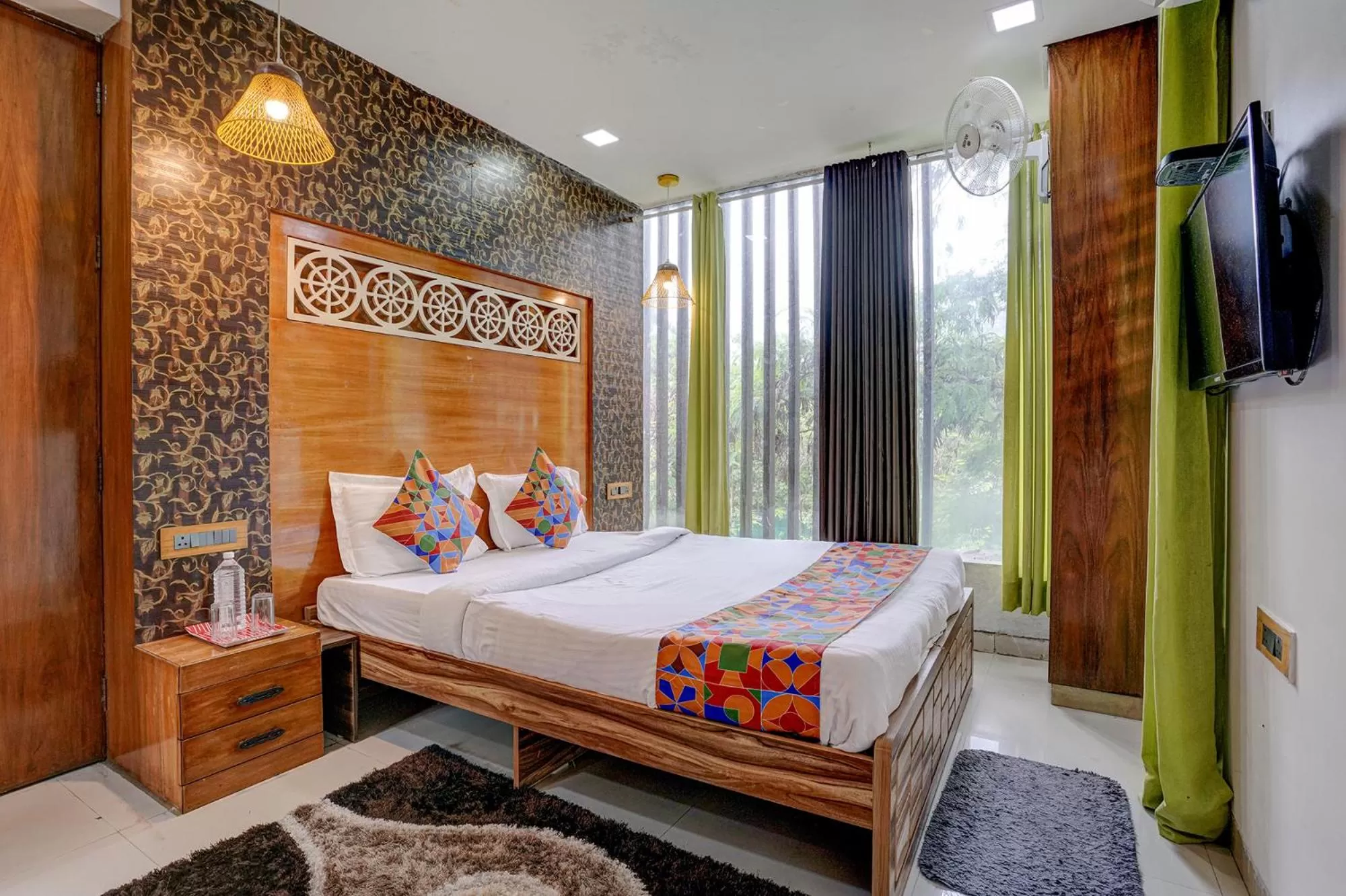 Photo of the whole room, Bed in FabHotel Vardhan House