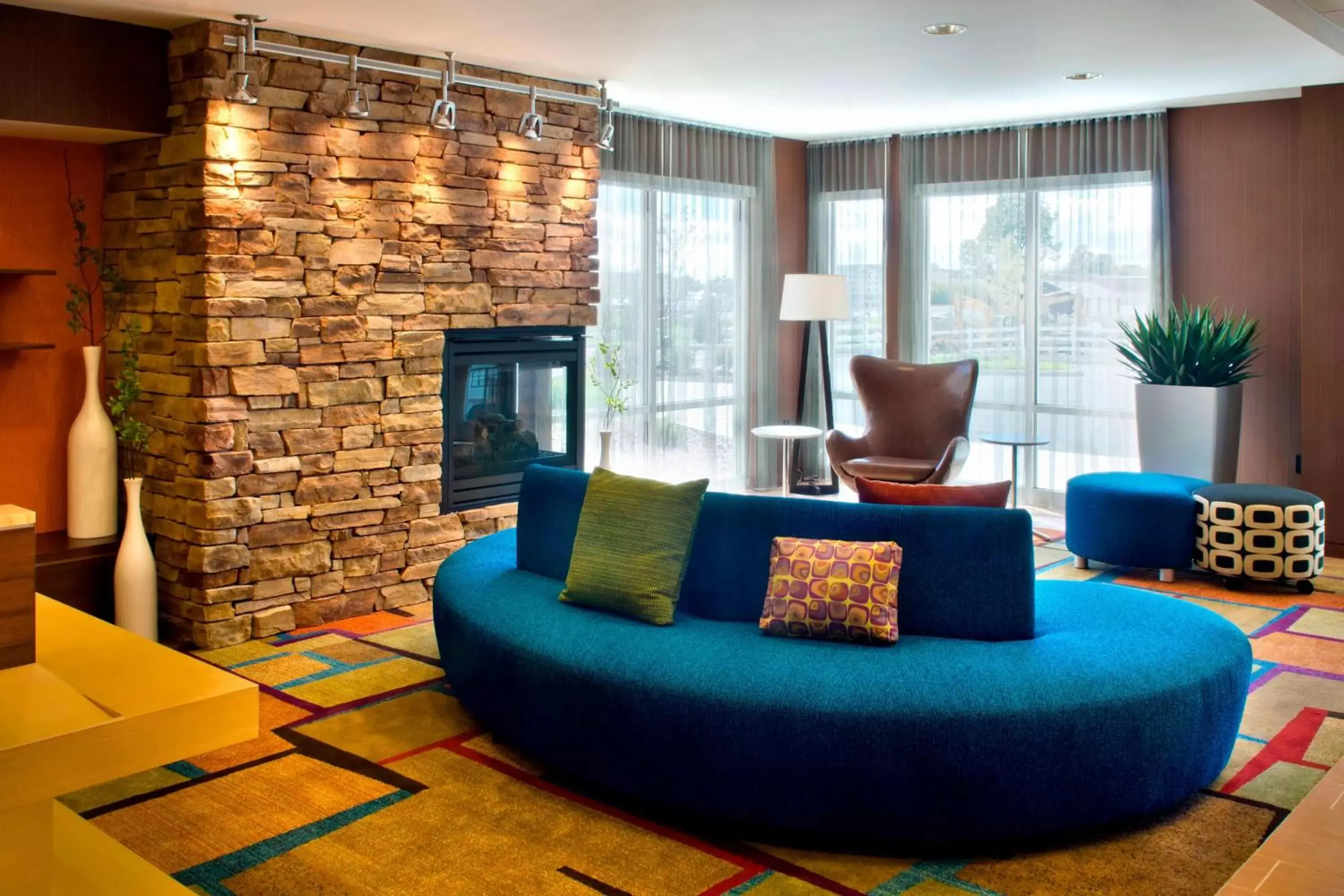 Lobby or reception, Seating Area in Fairfield Inn & Suites by Marriott Watertown Thousand Islands