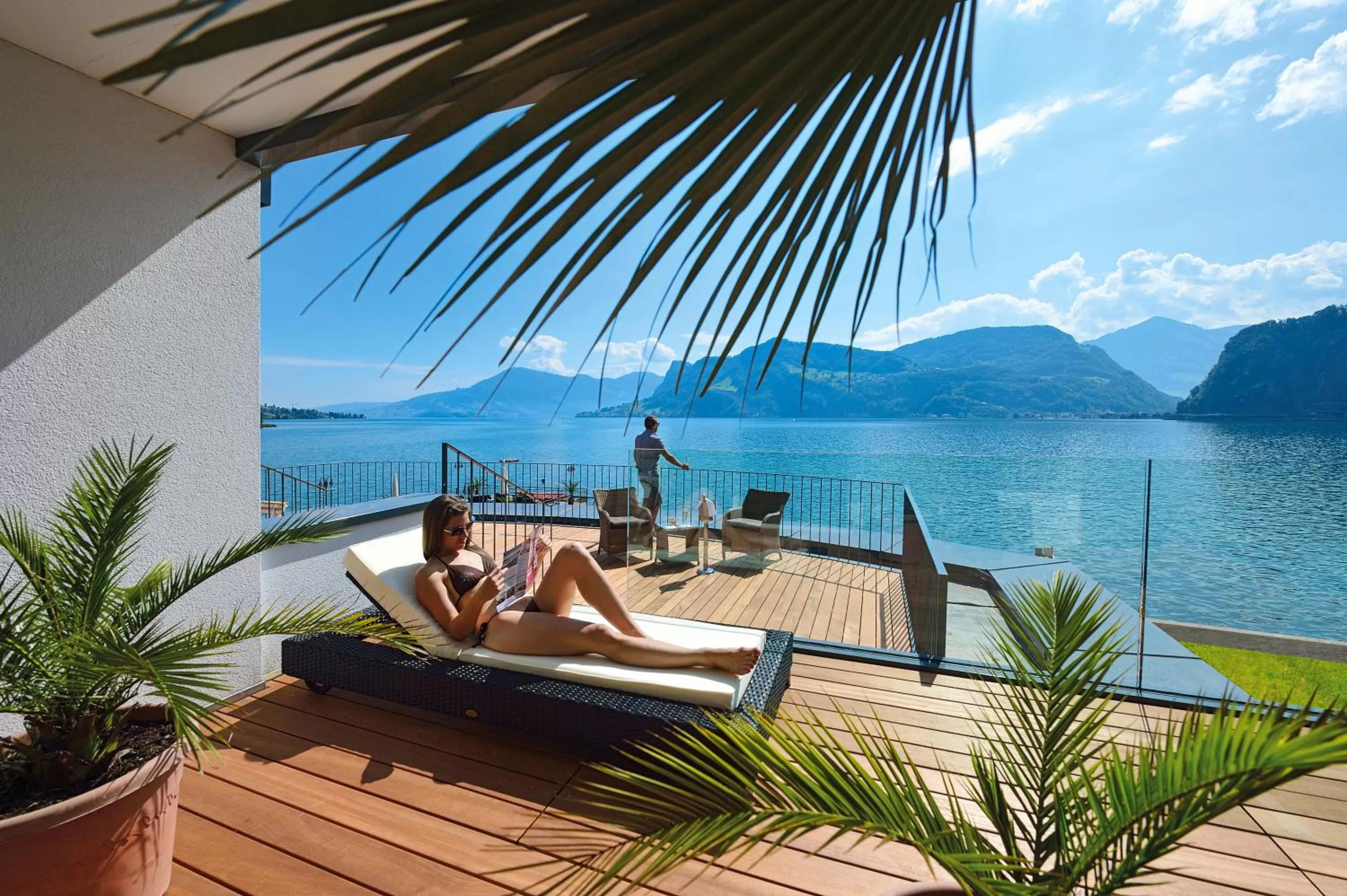 Balcony/Terrace in Seehotel Pilatus