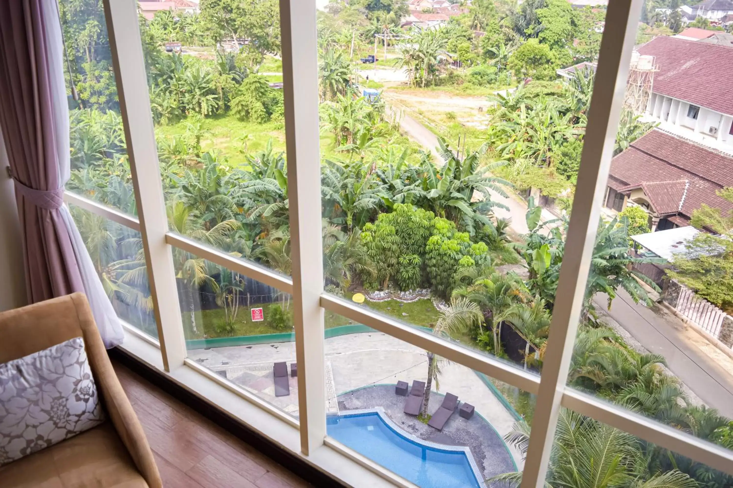 Pool View in Swiss-Belhotel Lampung