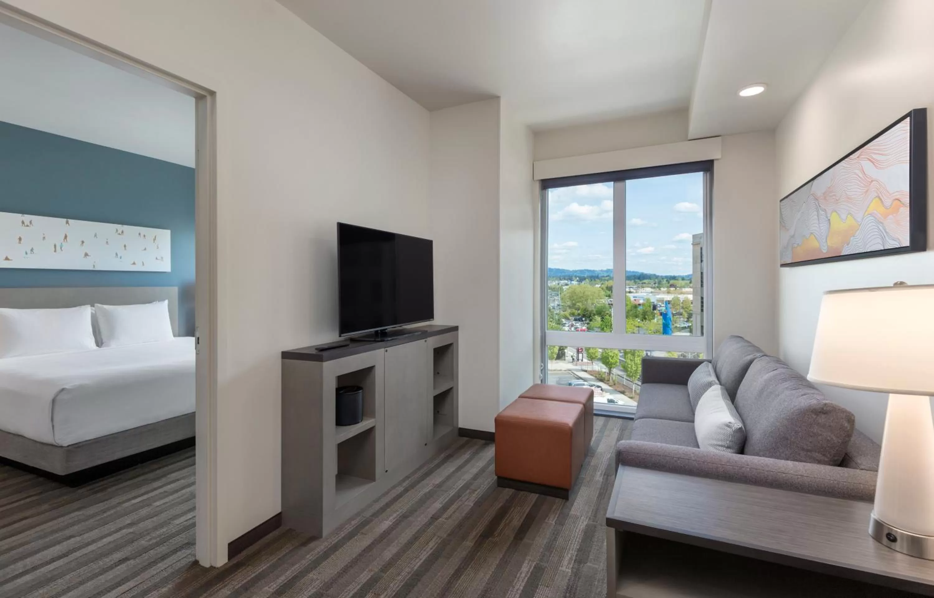 TV and multimedia, Bed in Hyatt House Portland/Beaverton