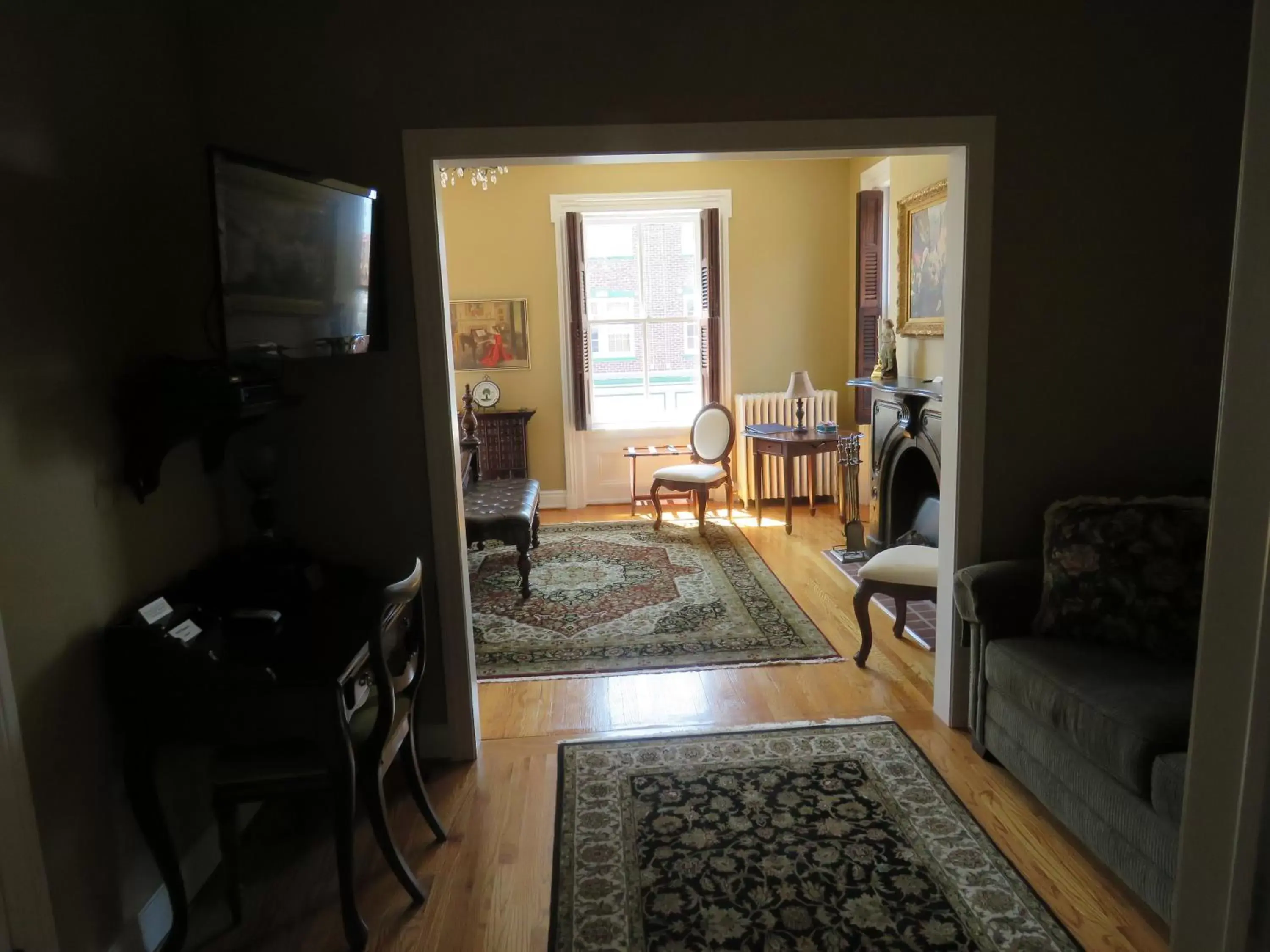 Seating Area in The Swope Manor Bed & Breakfast