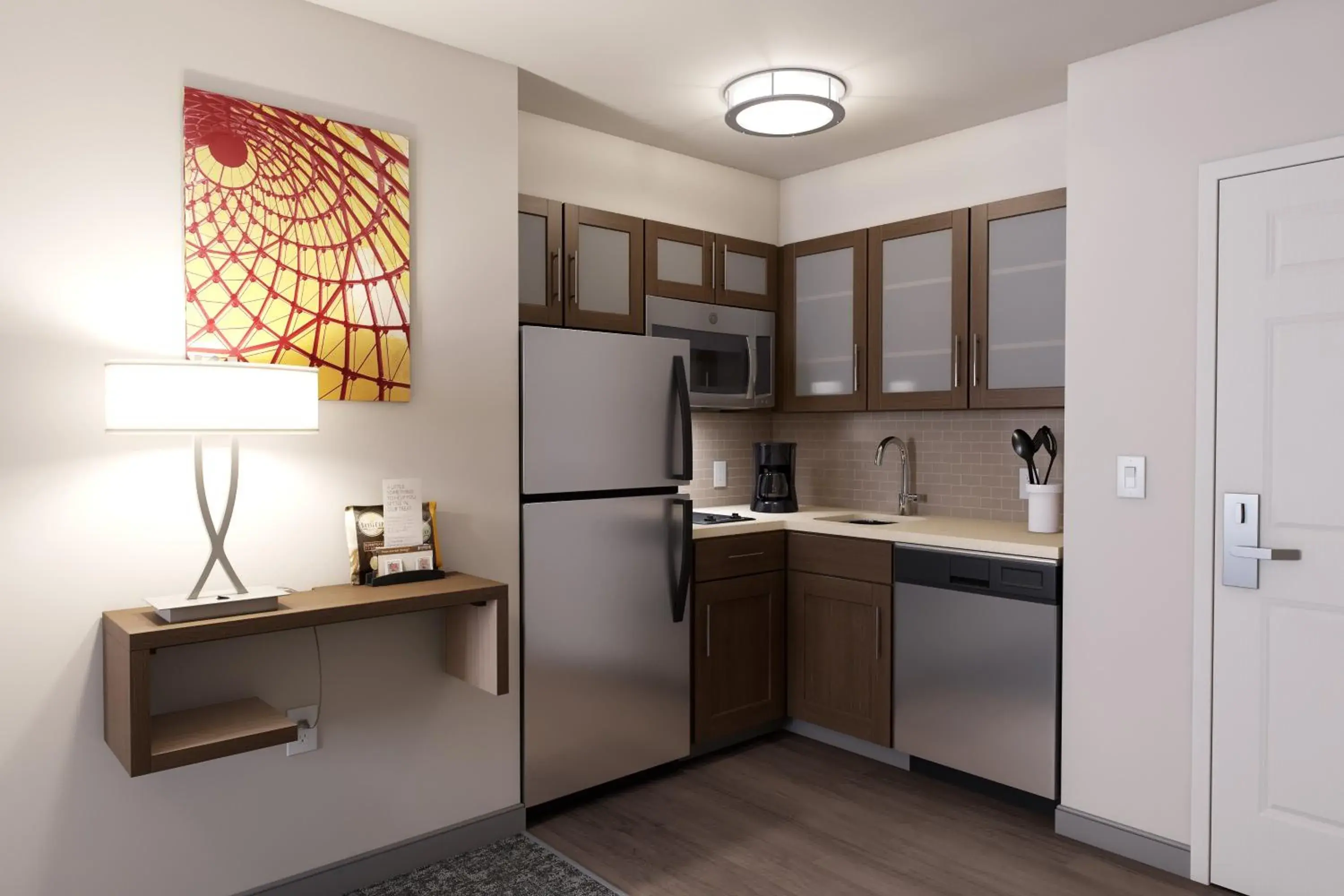 Photo of the whole room, Kitchen/Kitchenette in Staybridge Suites Detroit - Southfield