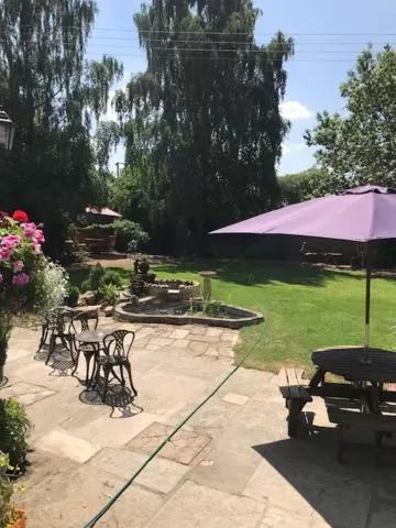 Patio in Karma Salford Hall Hotel