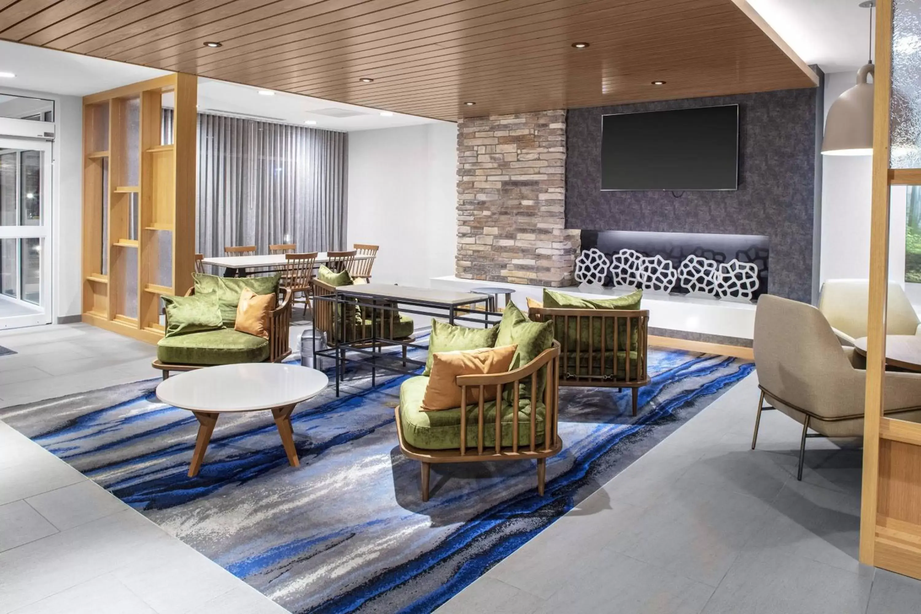 Lobby or reception, Seating Area in Fairfield Inn & Suites by Marriott Indianapolis Greenfield