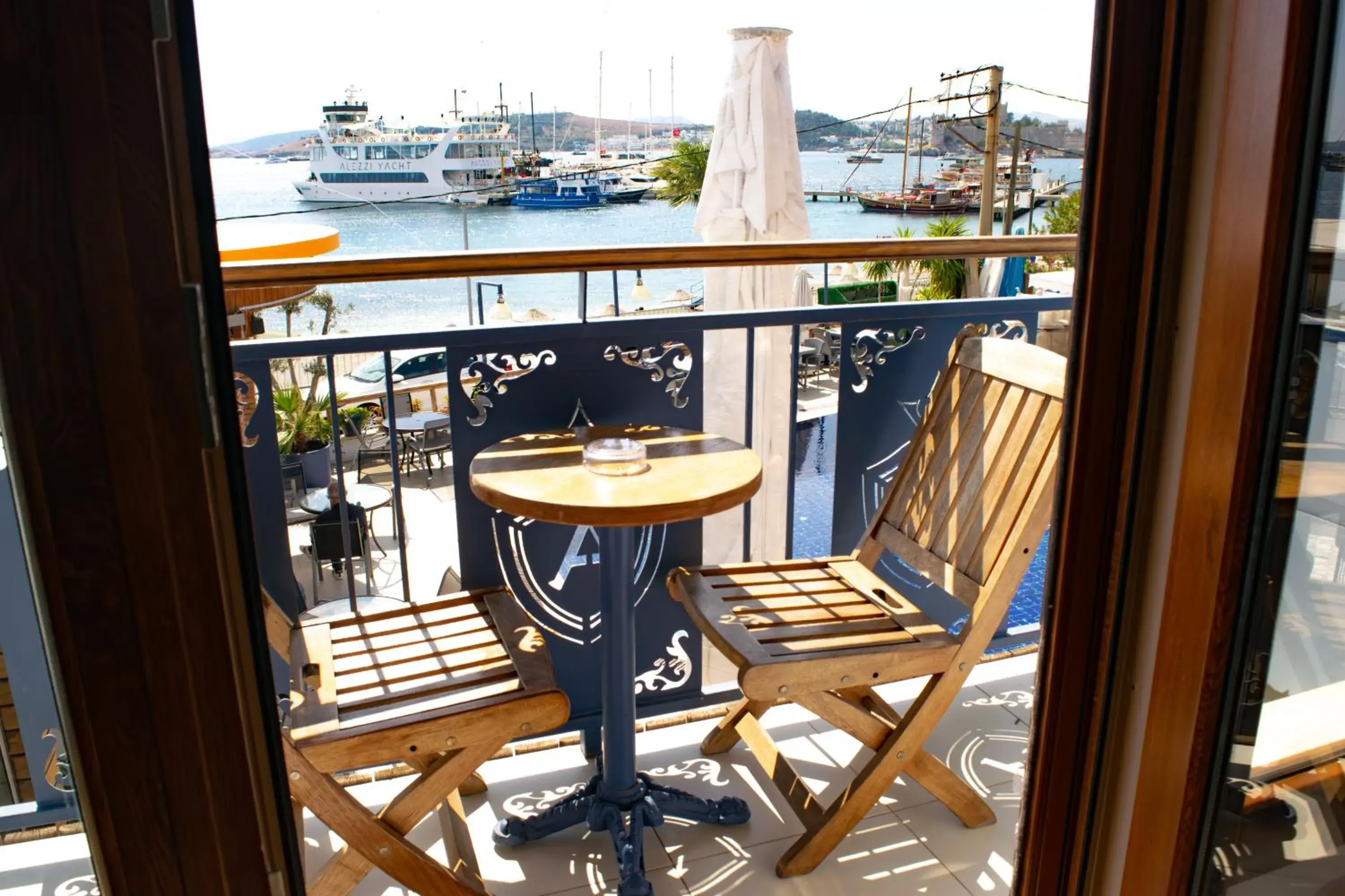 View (from property/room), Balcony/Terrace in Akkan Beach Hotel