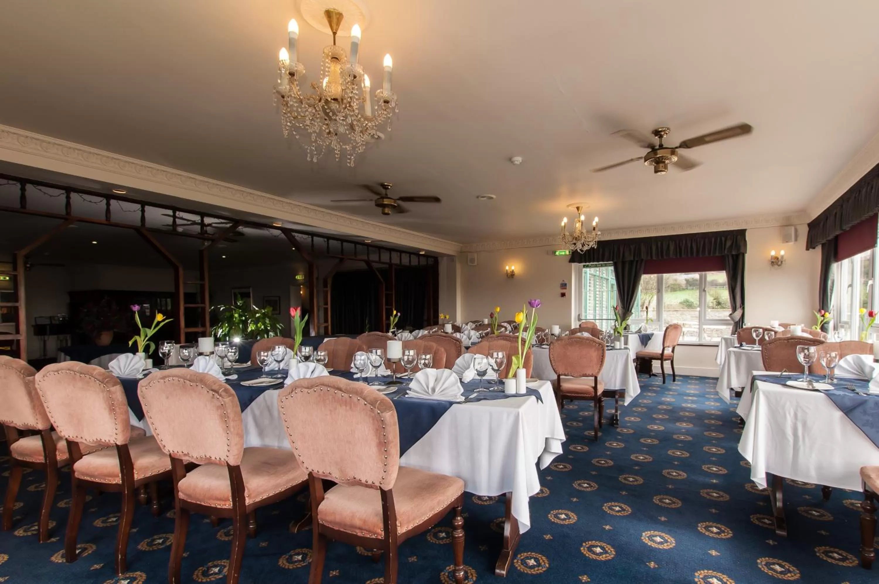 Dining area in Eype's Mouth Country Hotel