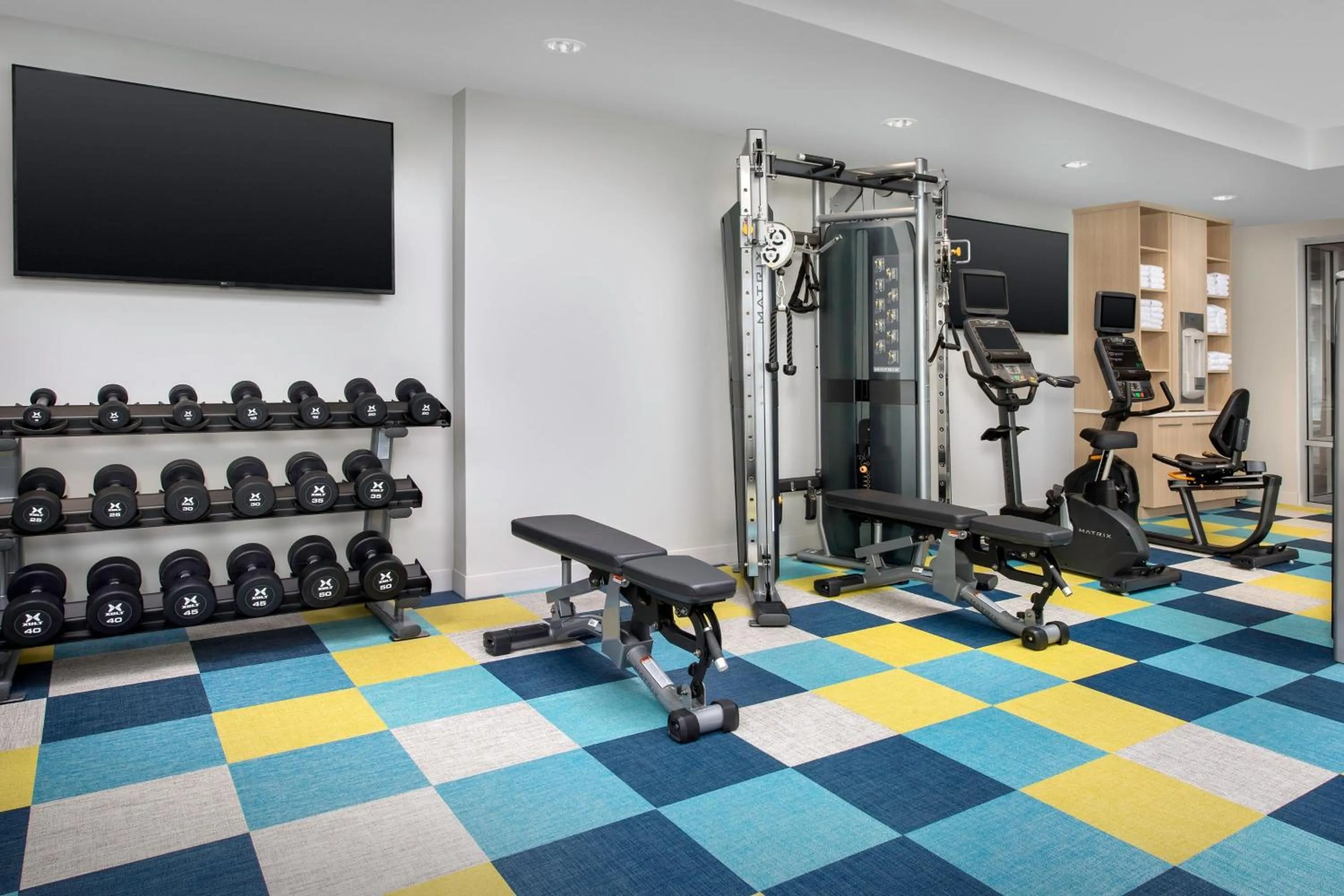 Fitness centre/facilities in SpringHill Suites by Marriott Cincinnati Mason