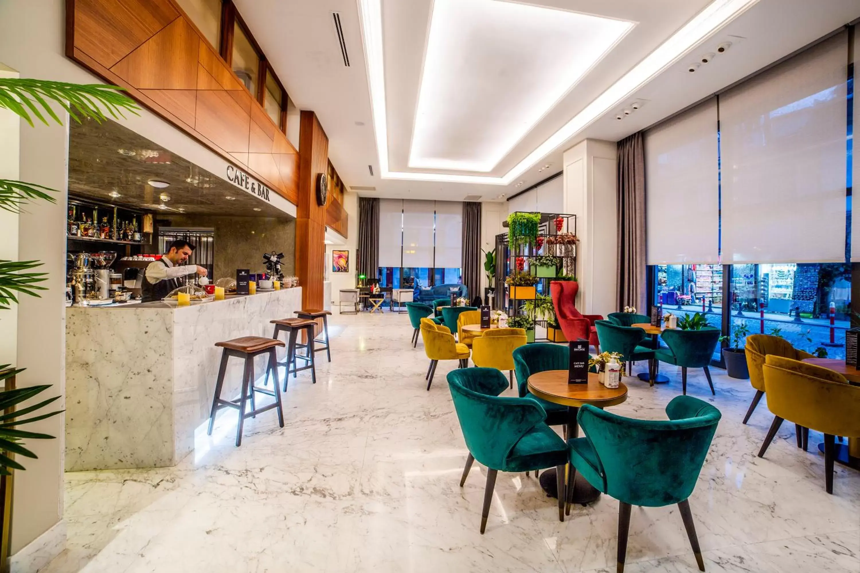 Lounge or bar, Restaurant/Places to Eat in Erboy Hotel Istanbul Sirkeci