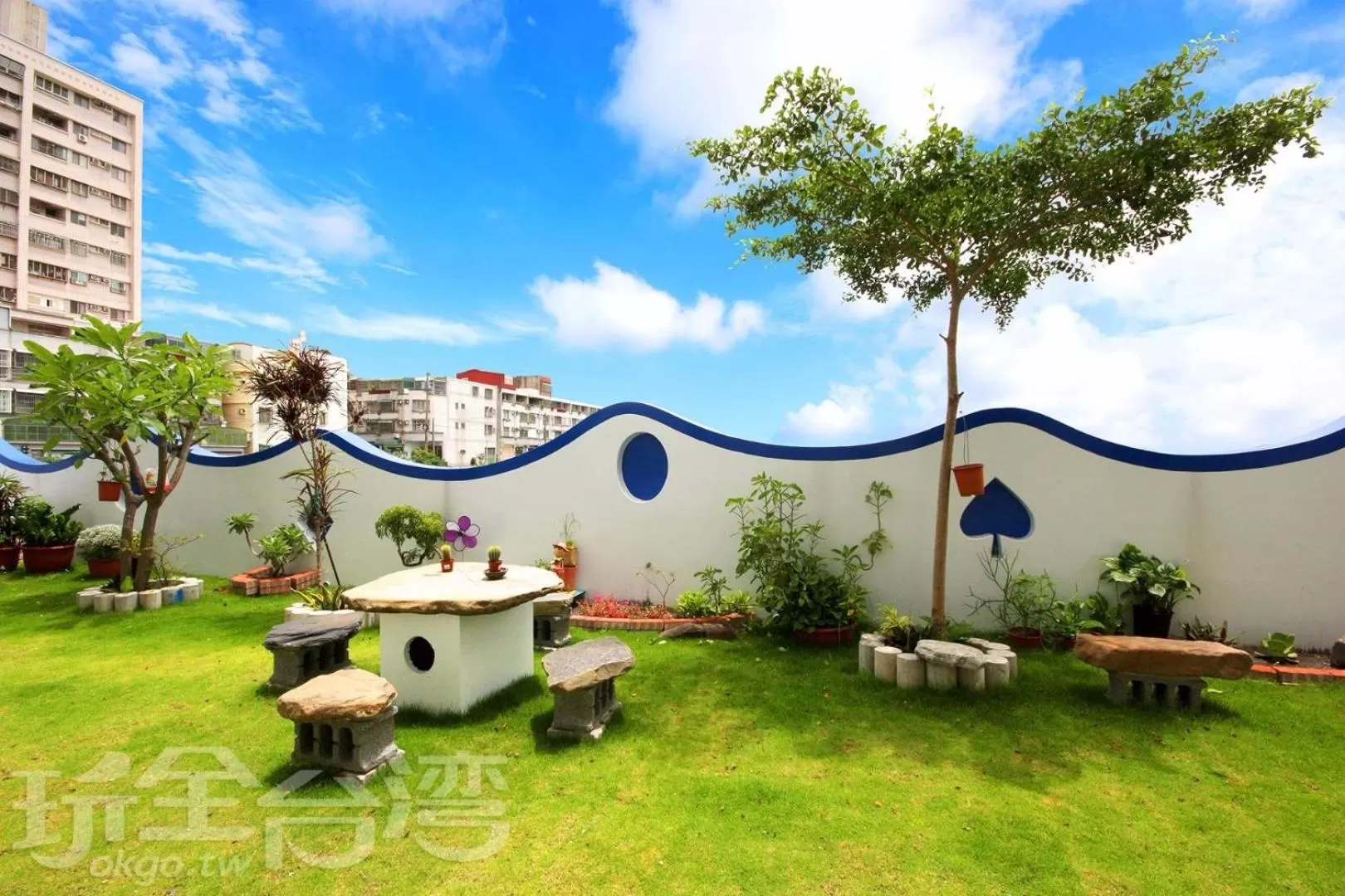 Garden view in Love Ocean & Happy Bay HomeStay