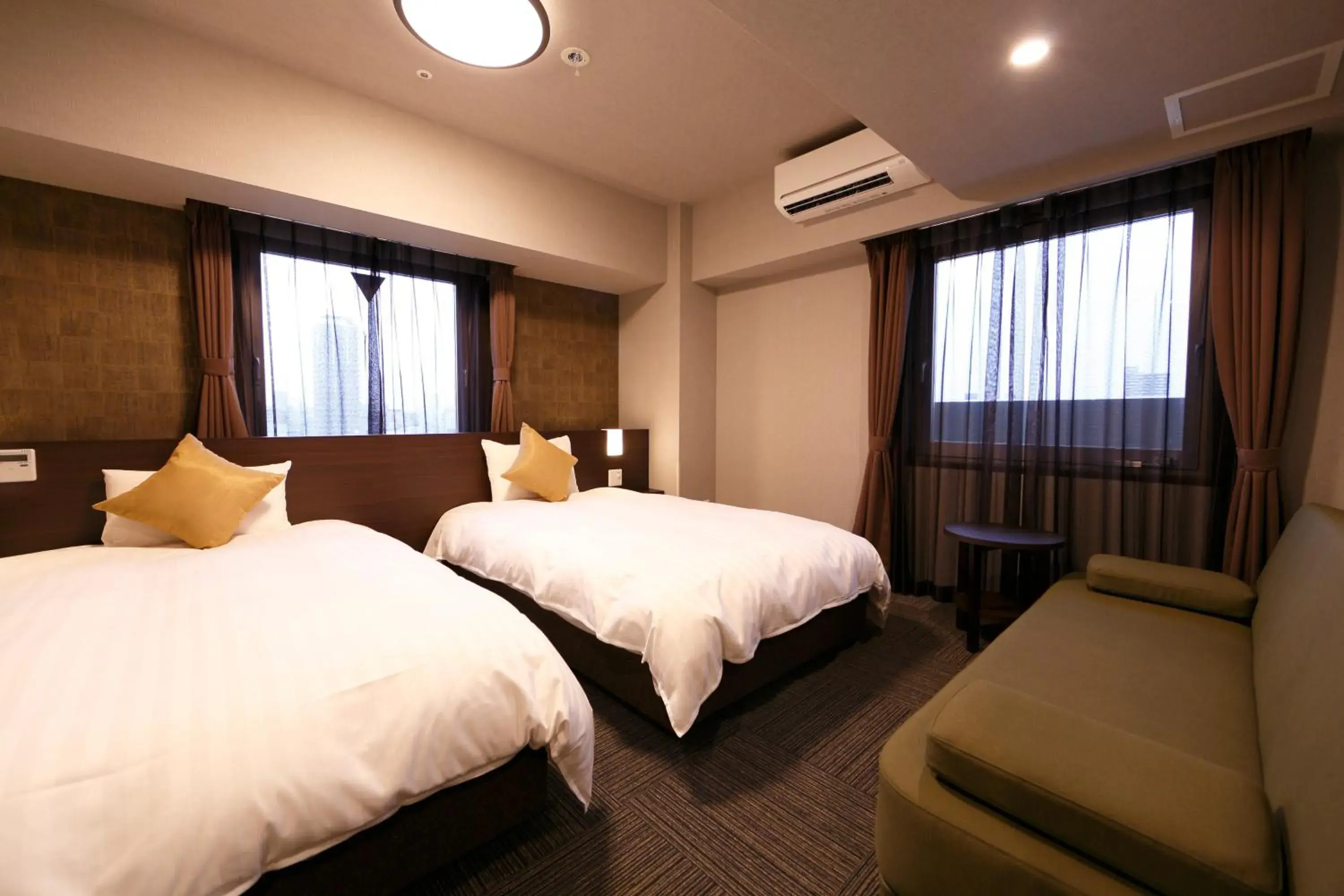 Bed in Dormy Inn Premium Namba Natural Hot Spring