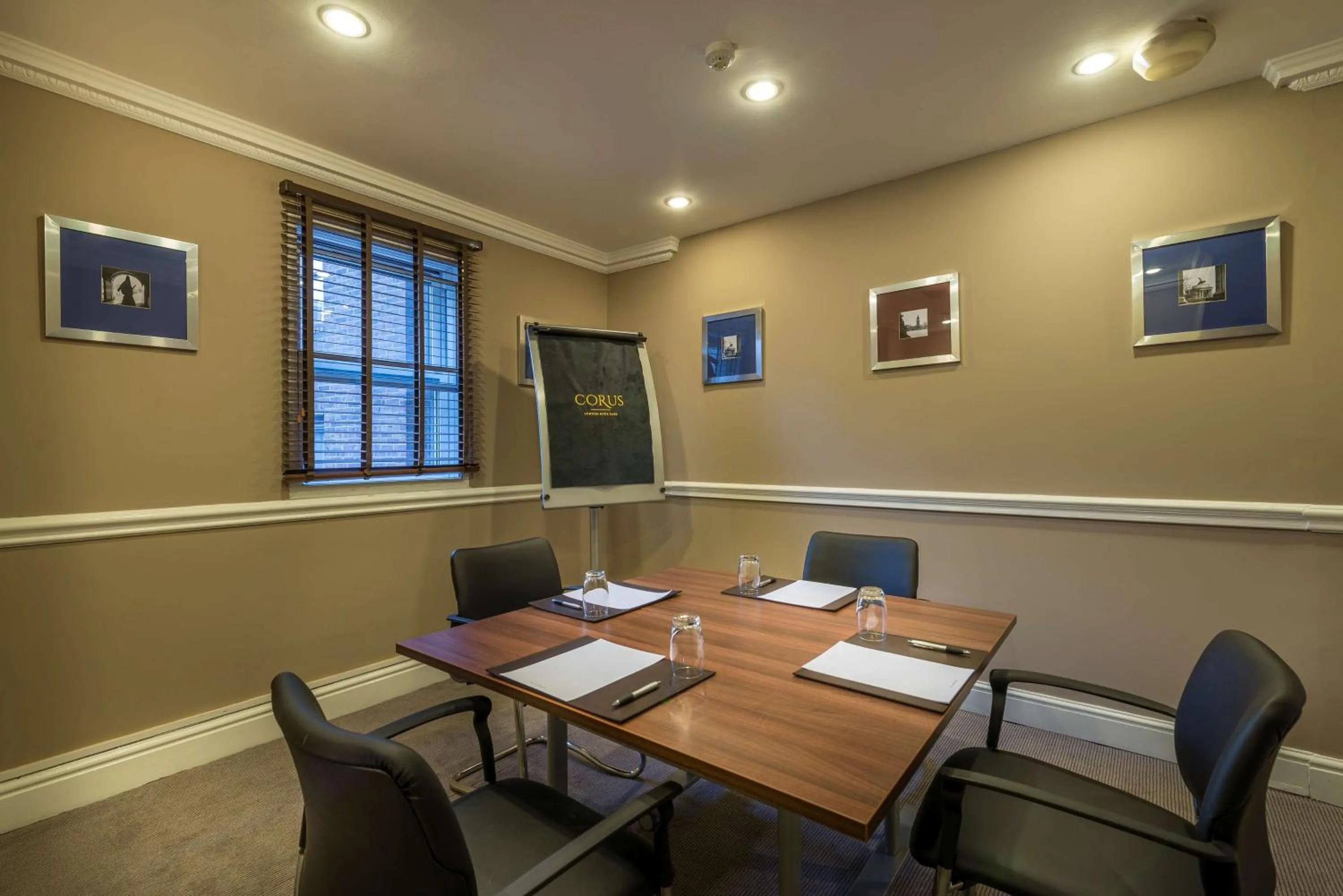 On site in Corus Hyde Park Hotel