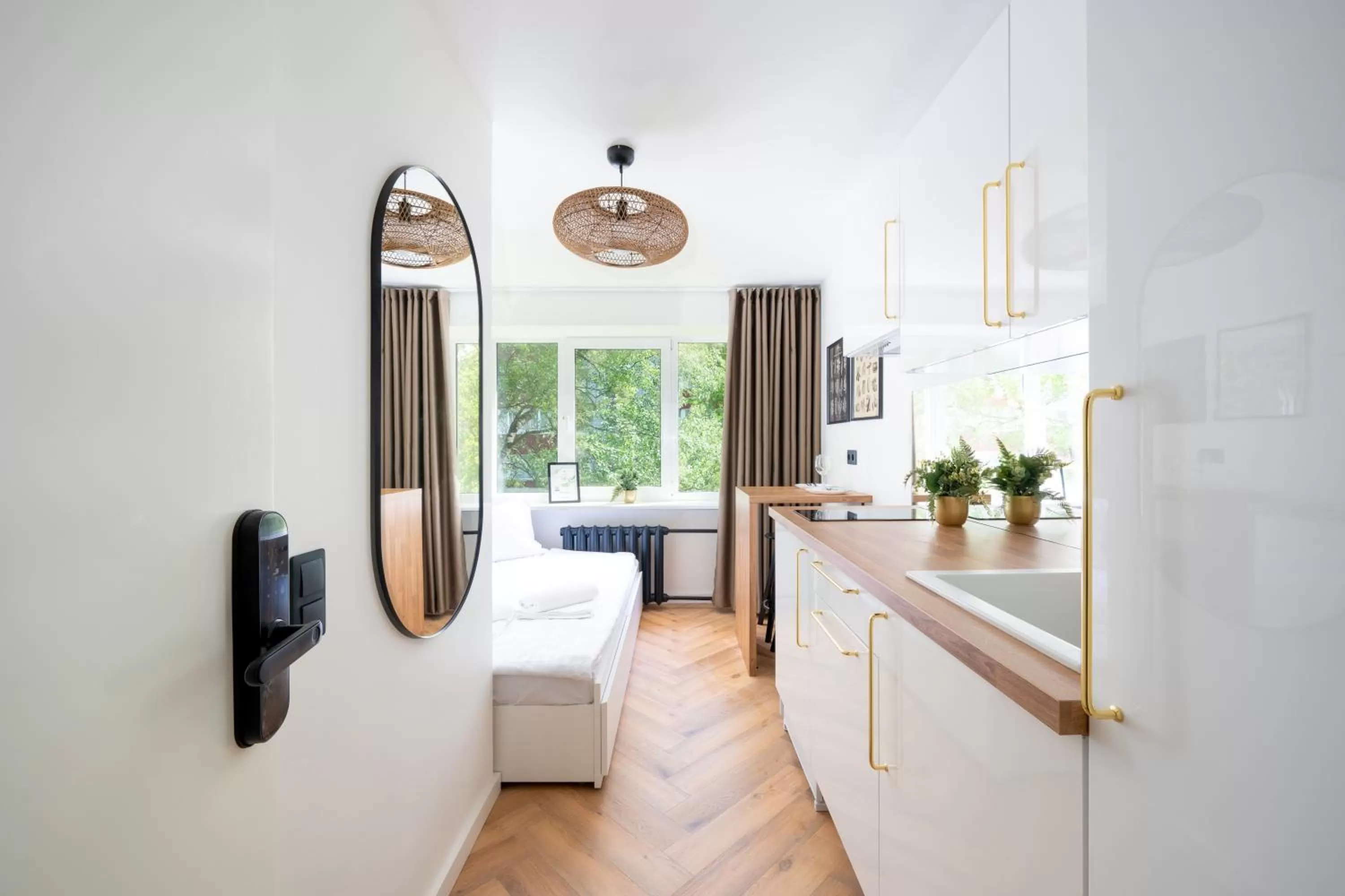 Bed in Oasis Airport Studios by RevalHome