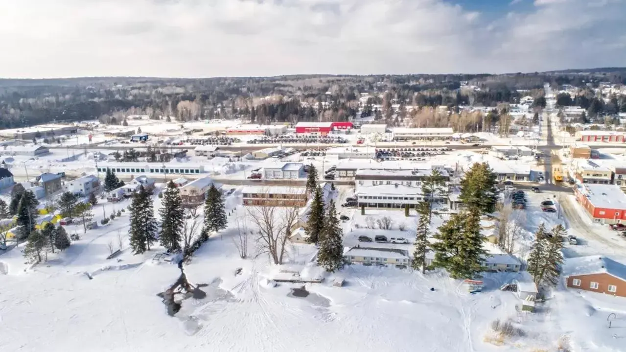 Bird's eye view, Winter in Caswell Resort