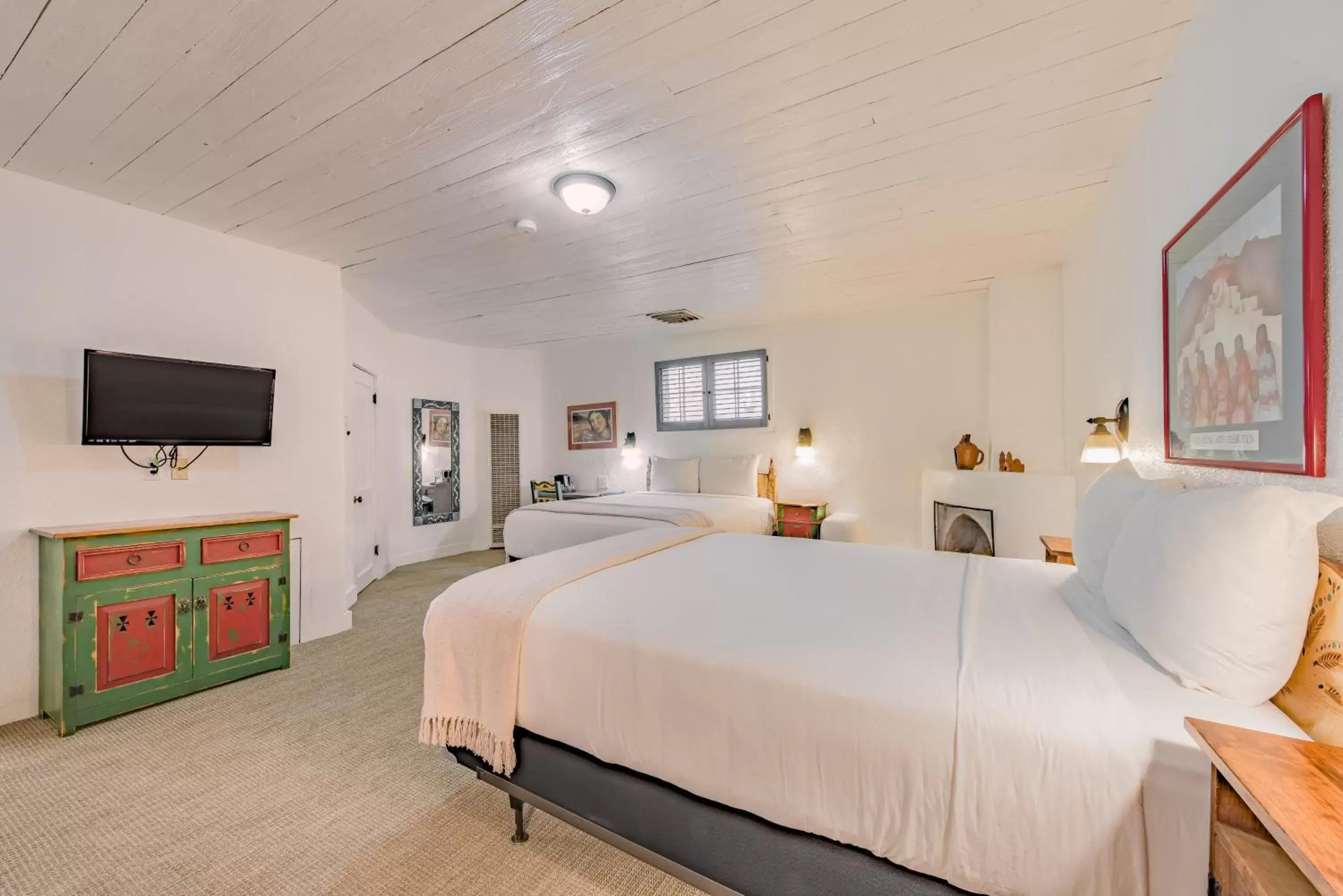 Photo of the whole room, Bed in The Historic Taos Inn