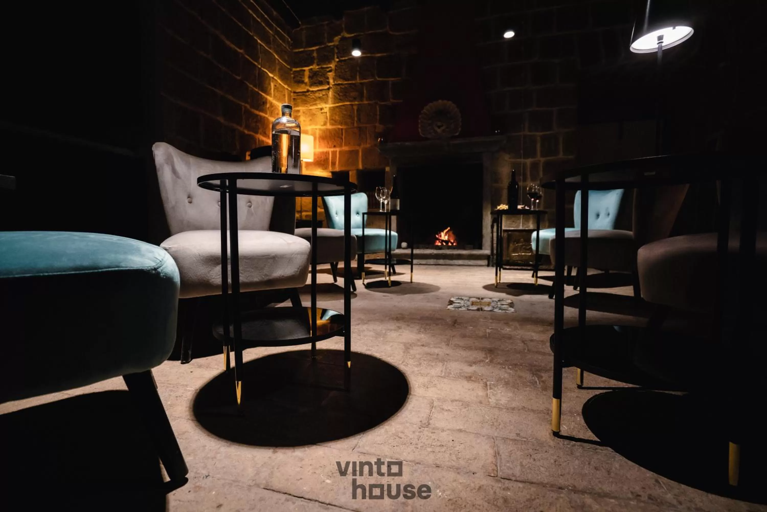 Seating area, Bed in Libera Mente Civita