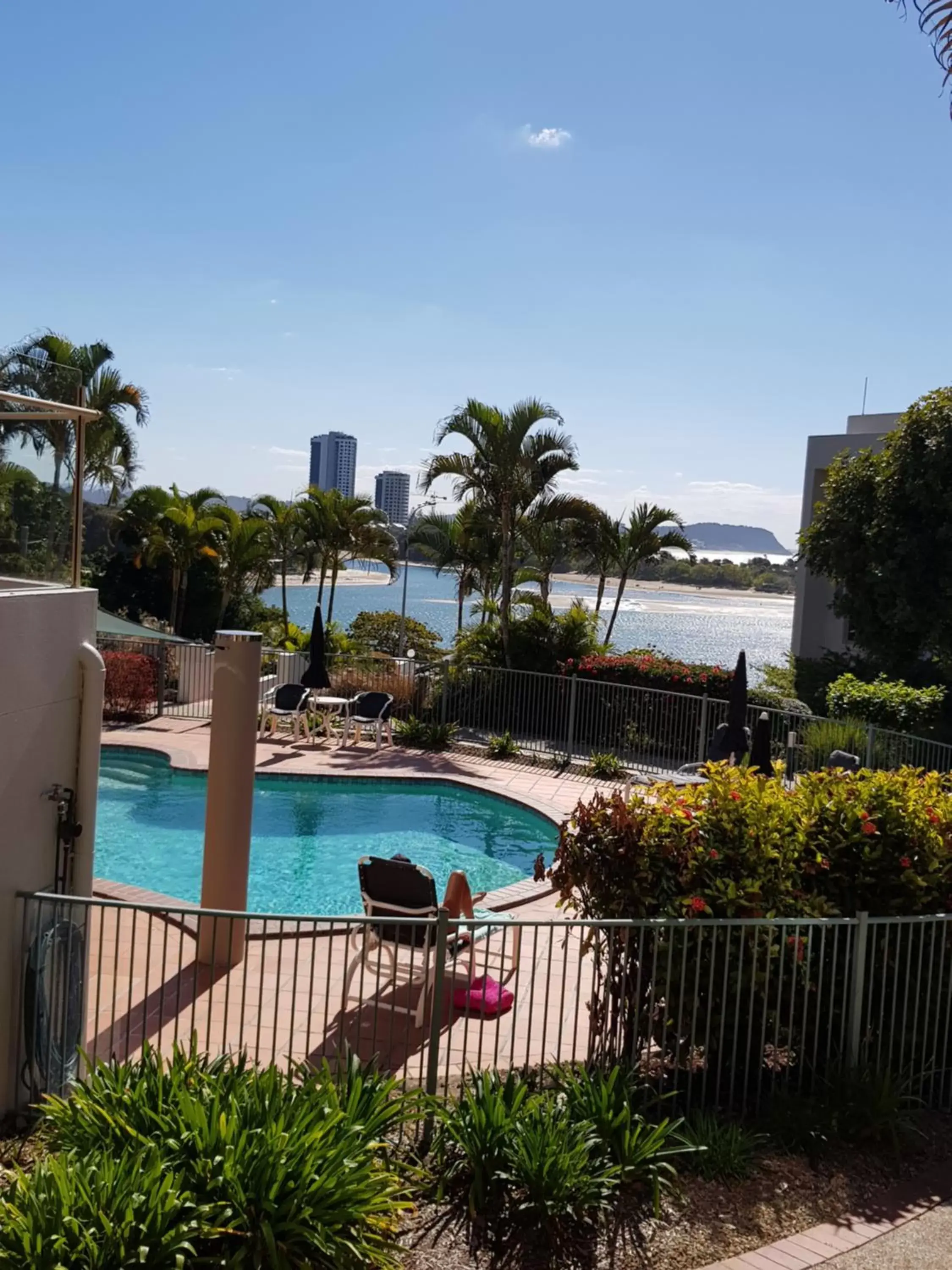 Pool view, Swimming Pool in Little Cove Currumbin