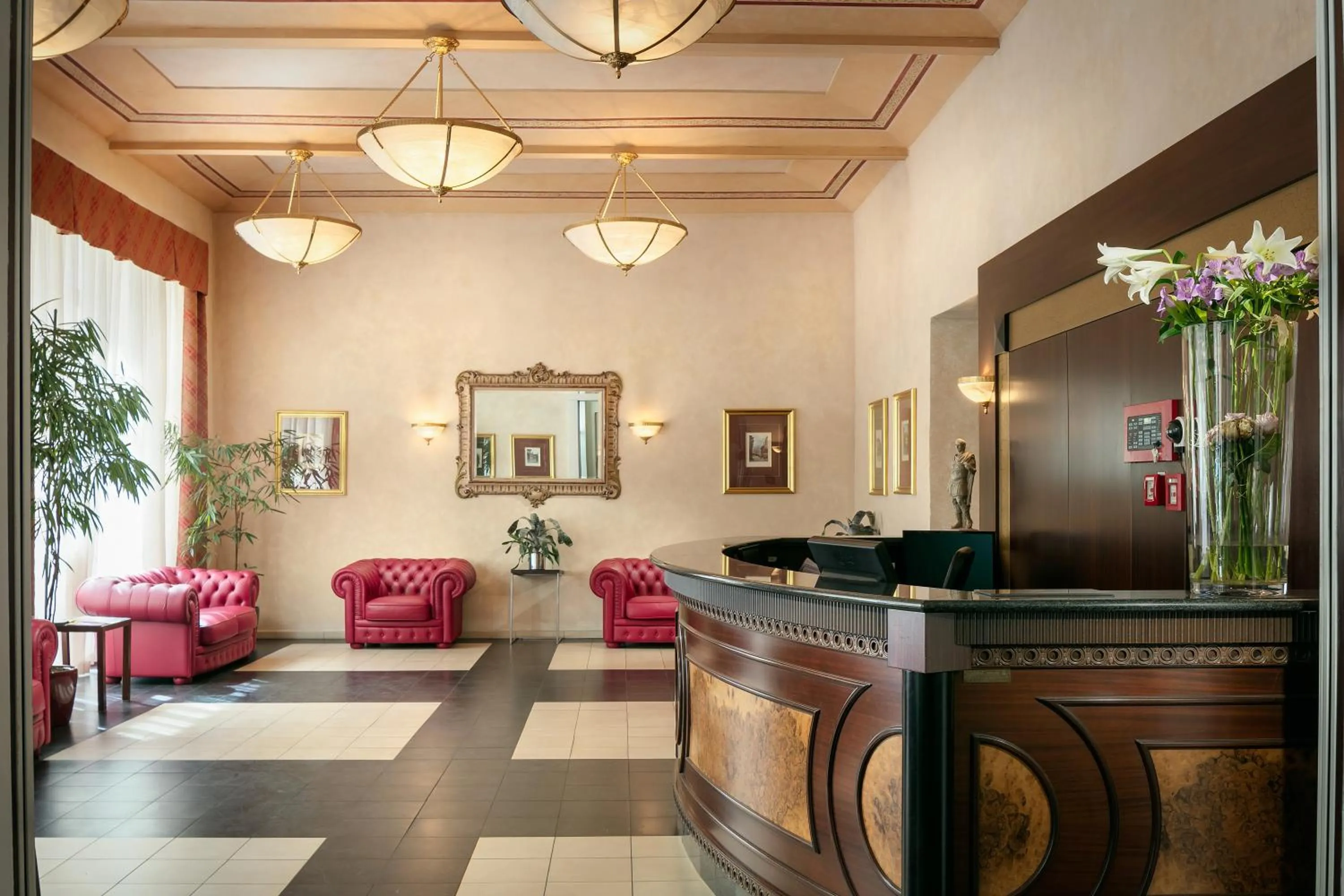 Lobby or reception in Hotel Caesar Prague