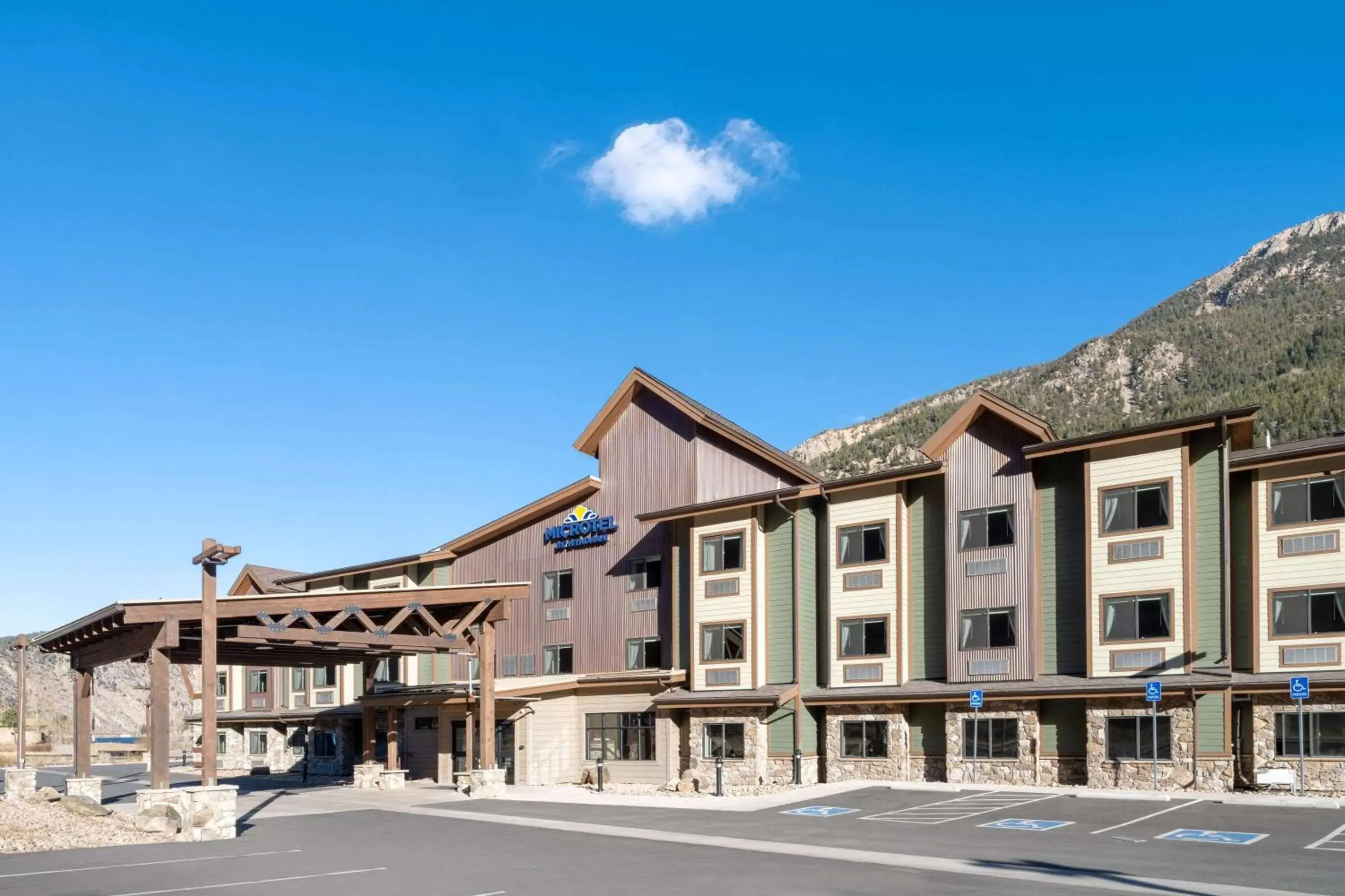 Property building, Winter in Microtel Inn & Suites by Wyndham Georgetown Lake