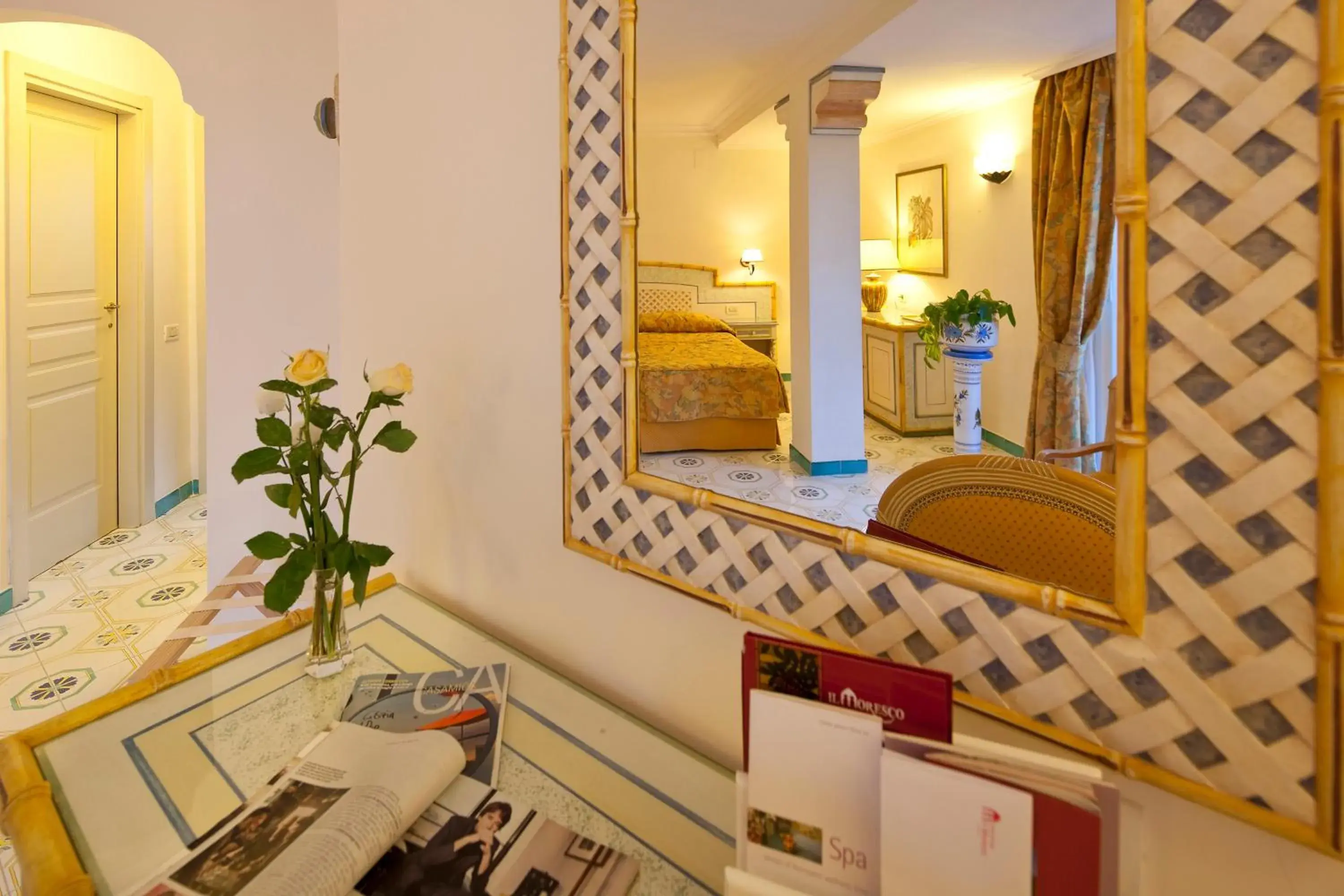 Decorative detail, Bathroom in Grand Hotel Il Moresco